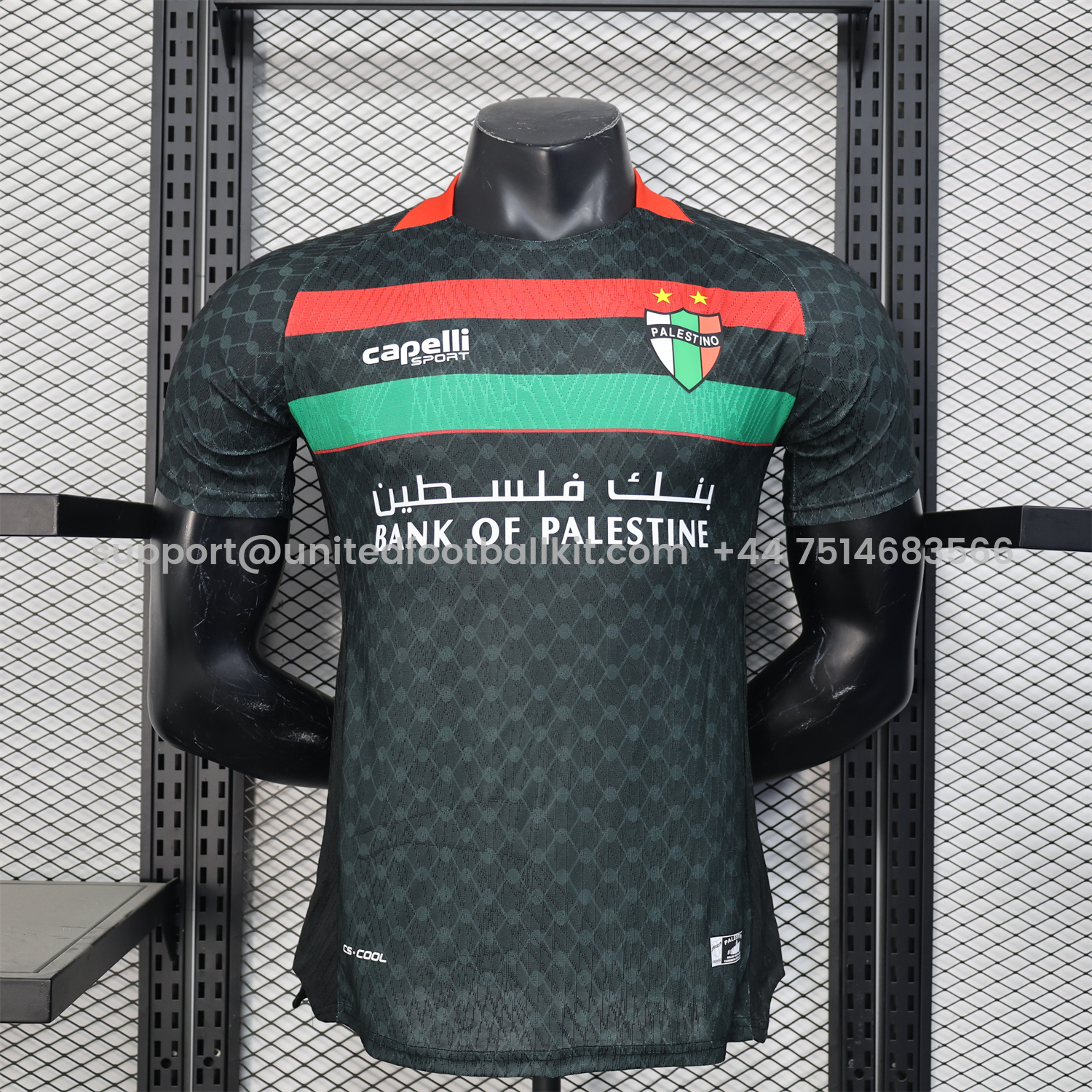 Unitedfootballkit.com | Club Deportivo Palestino 25-26 Away Jersey - Player Version -Customize Name, Number and Patch | Worldwide Shipping