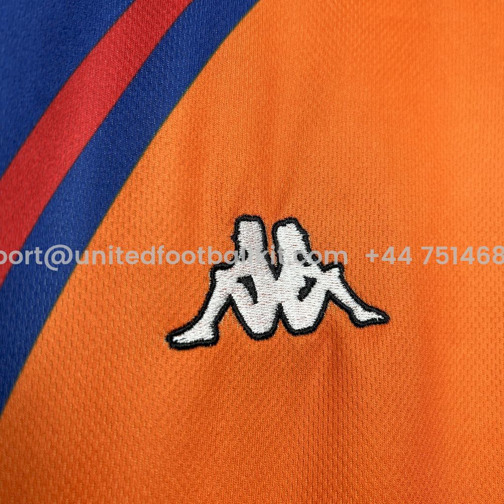 Unitedfootballkit.com | Retro Barcelona 1997-98 European Away Jersey -Customize Name, Number and Patch | Worldwide Shipping