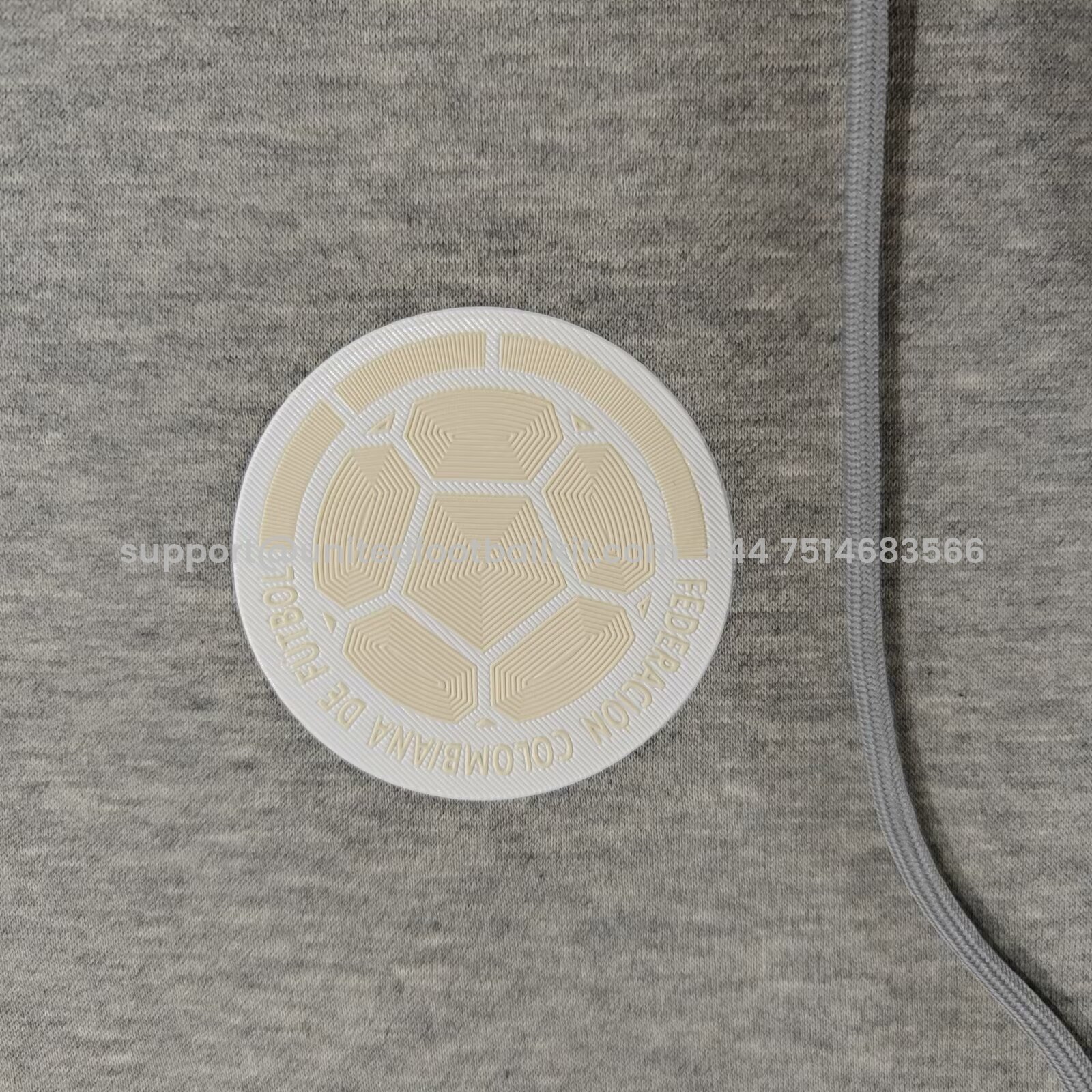 Unitedfootballkit.com | Colombia 2024 100th Anniversary Hooded - Gray -Customize Name, Number and Patch | Worldwide Shipping