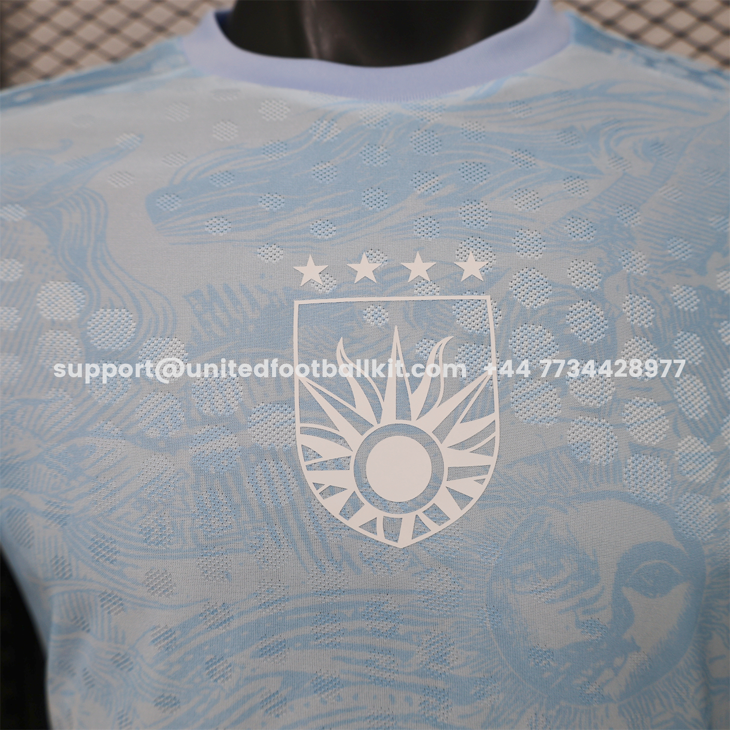 Unitedfootballkit.com | Uruguay 2026 Light Blue Special Jersey - Player Version -Customize Name, Number and Patch | Worldwide Shipping