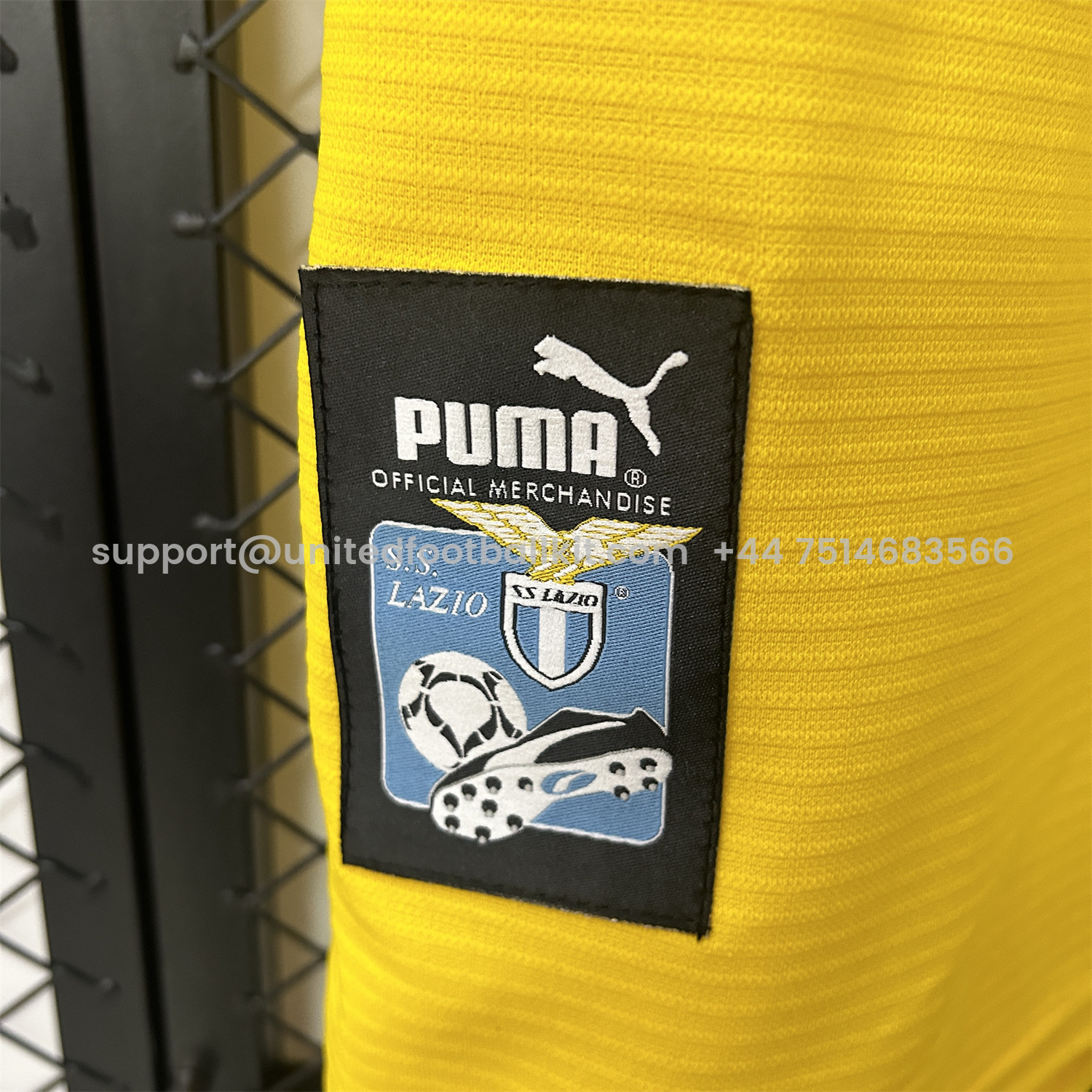 Unitedfootballkit.com | Retro Lazio 98-99 Yellow Away Jersey -Customize Name, Number and Patch | Worldwide Shipping