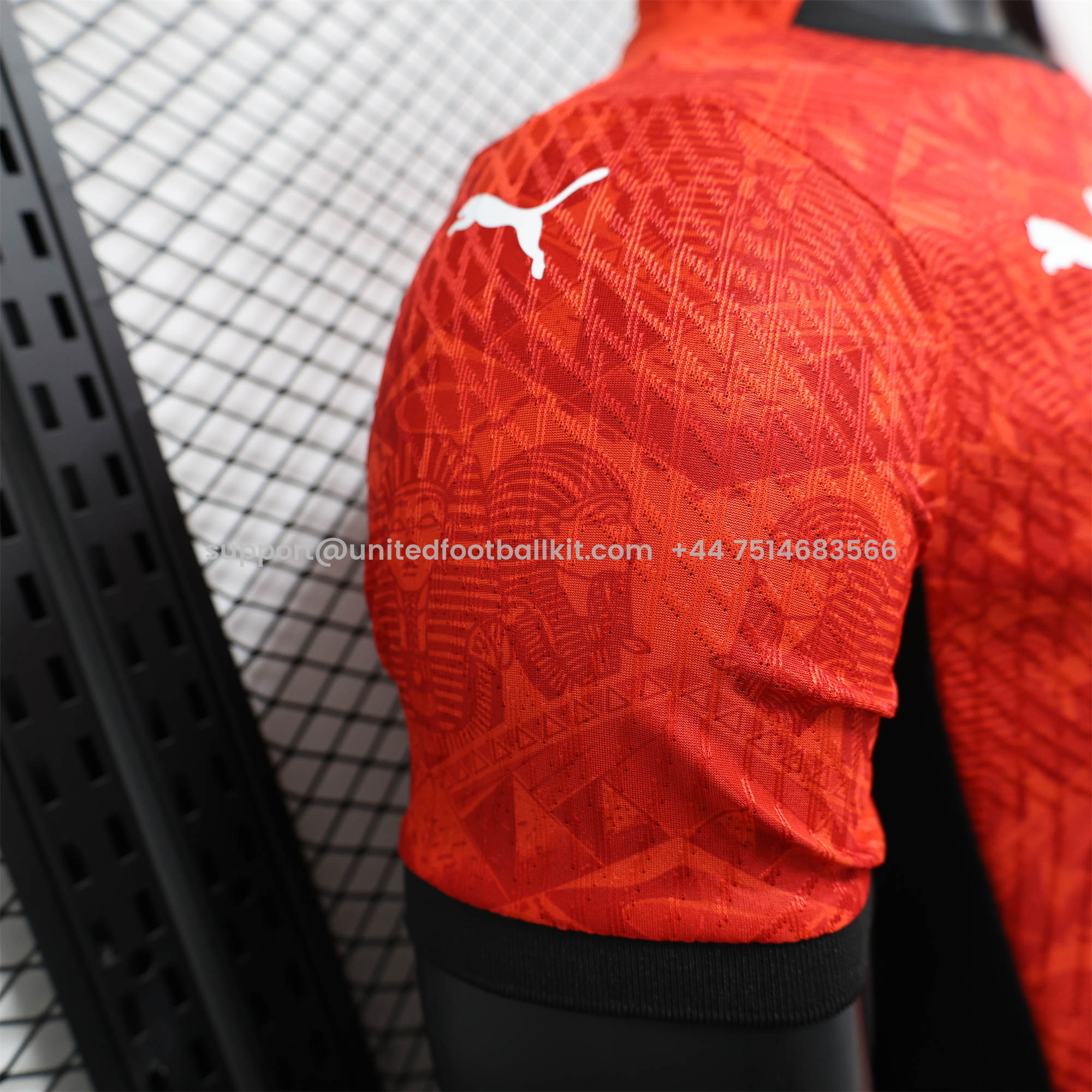 Unitedfootballkit.com | Egypt 24-25 Home Red Jersey - Player Version -Customize Name, Number and Patch | Worldwide Shipping