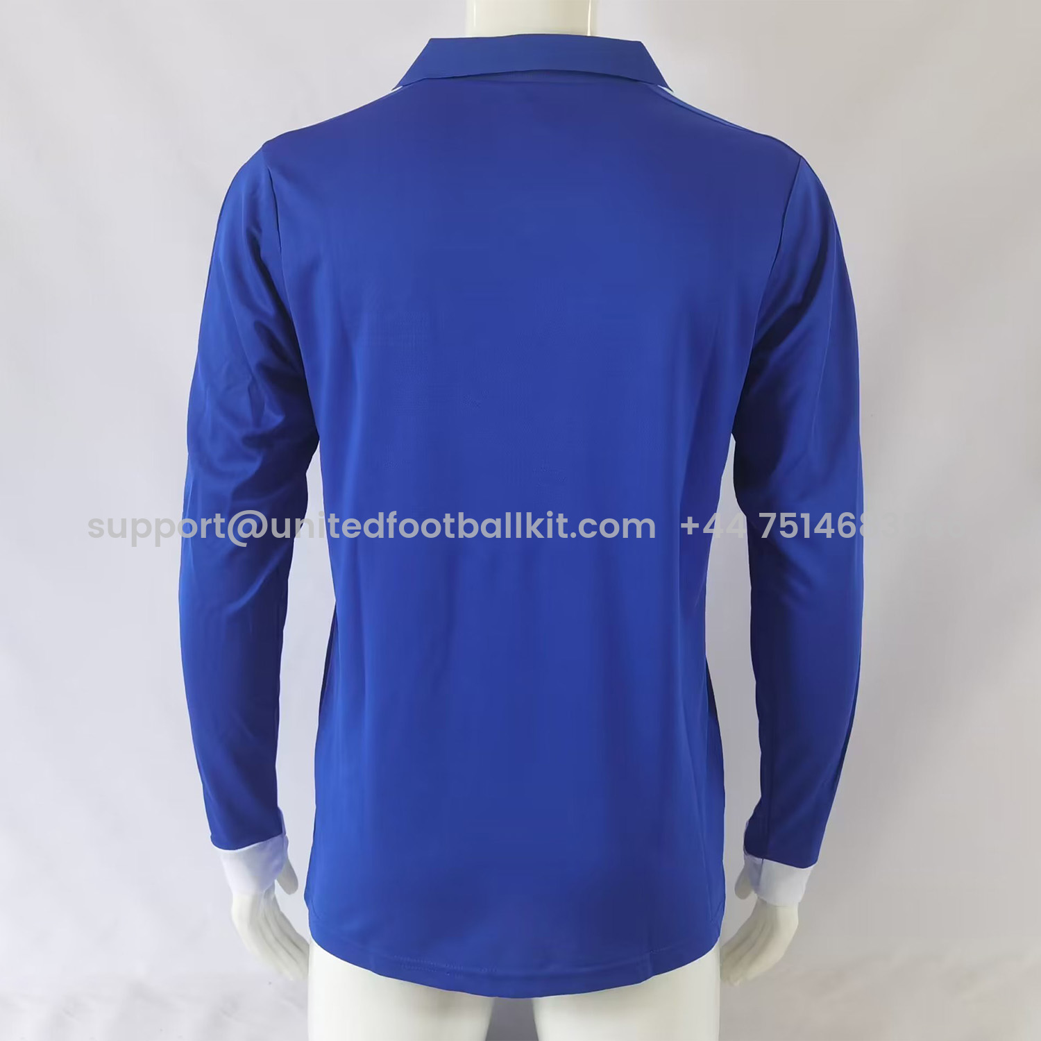 Unitedfootballkit.com | Retro France 1984 Home Stadium Long Sleeve Jersey -Customize Name, Number and Patch | Worldwide Shipping