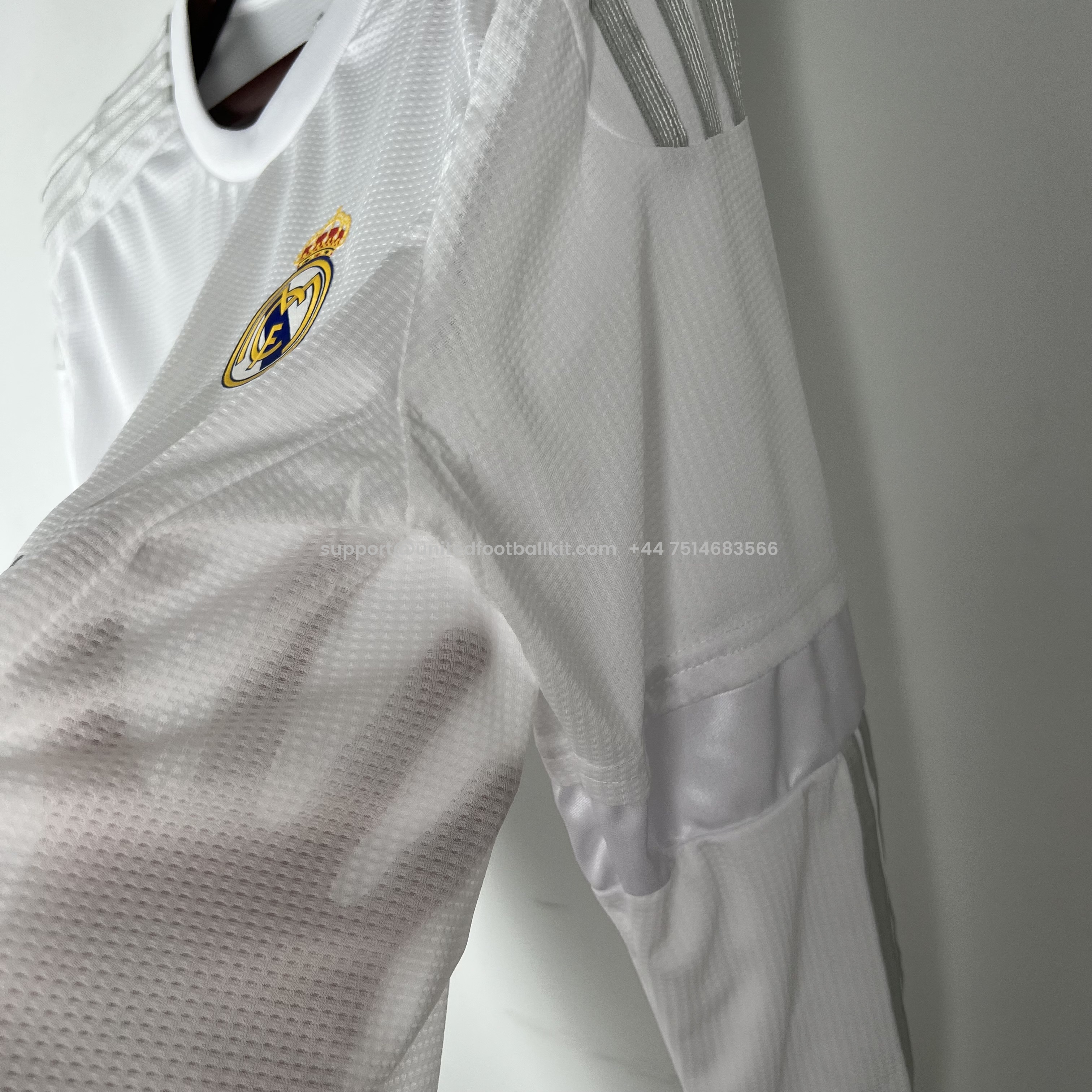 Unitedfootballkit.com | Retro Real Madrid 15-16 Home Stadium Long Sleeve Jersey -Customize Name, Number and Patch | Worldwide Shipping