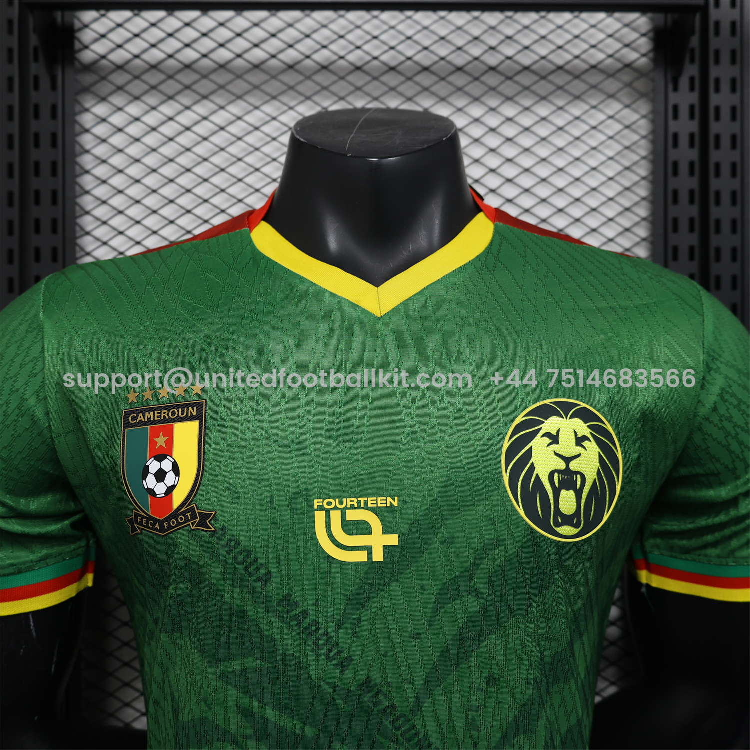 Unitedfootballkit.com | Cameroon 25-26 Home Jersey - Player Version -Customize Name, Number and Patch | Worldwide Shipping