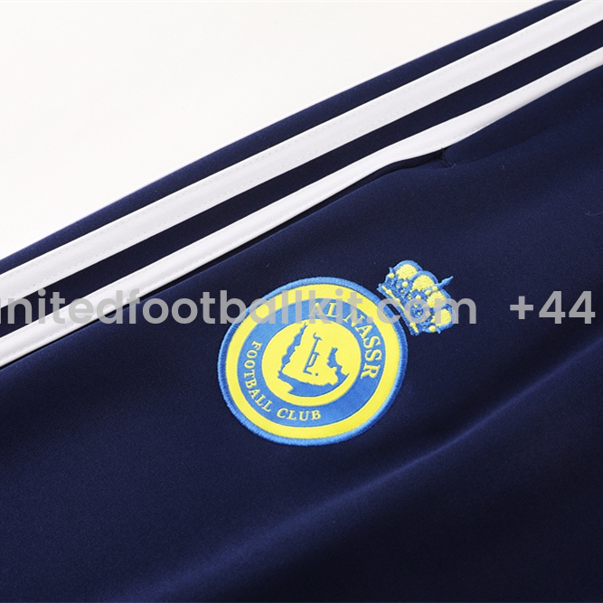 Unitedfootballkit.com | Al Nassr Riyadh Victory 24-25 Jacket Training Tracksuit - Royal Blue -Customize Name, Number and Patch | Worldwide Shipping