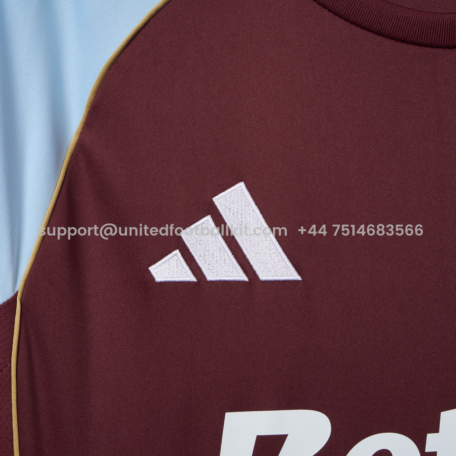 Unitedfootballkit.com | Aston Villa 25-26 Home Jersey - Fans Version -Customize Name, Number and Patch | Worldwide Shipping