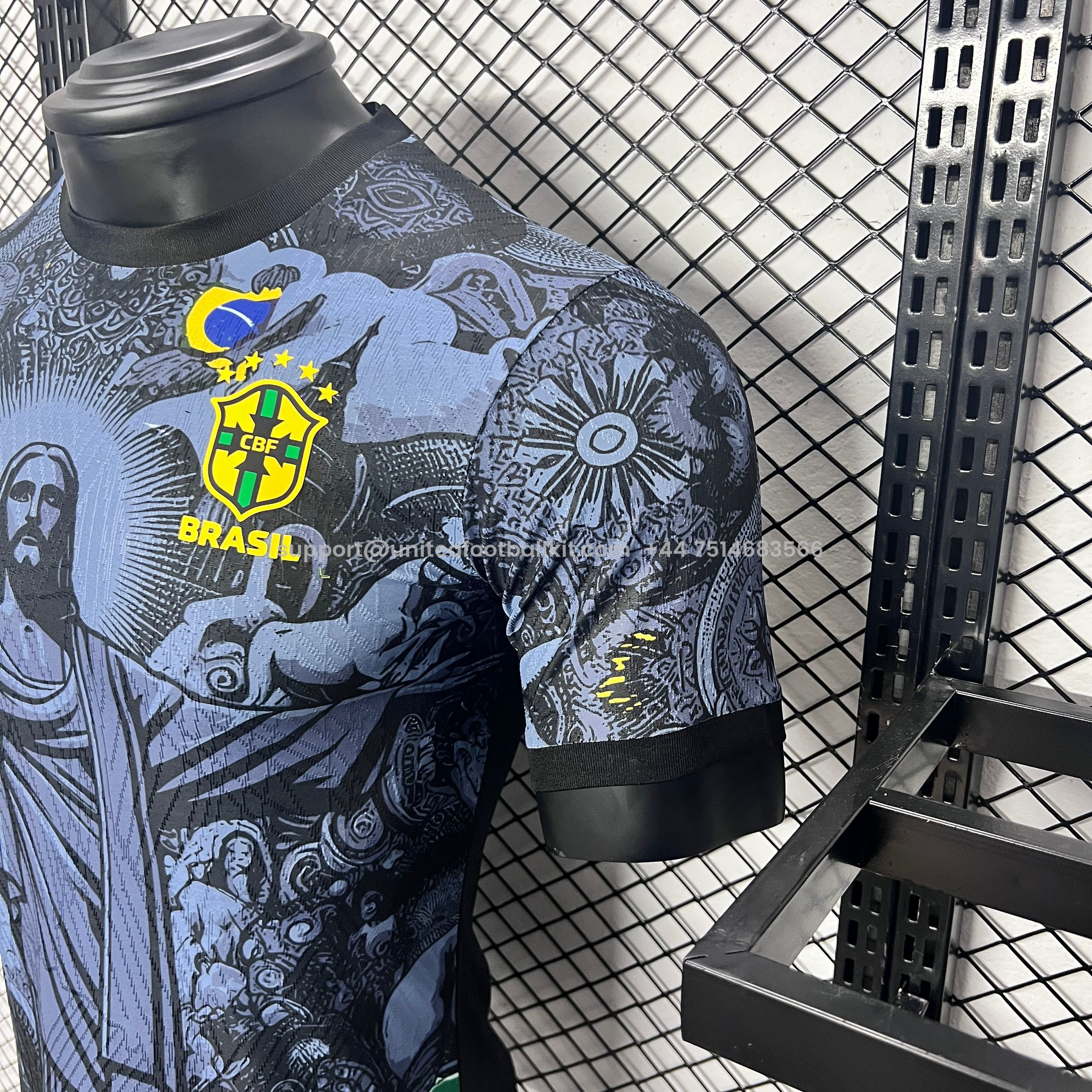 Unitedfootballkit.com | Brazil 2024 Christ the Redeemer Statue Special Edition Jersey - Player Version -Customize Name, Number and Patch | Worldwide Shipping