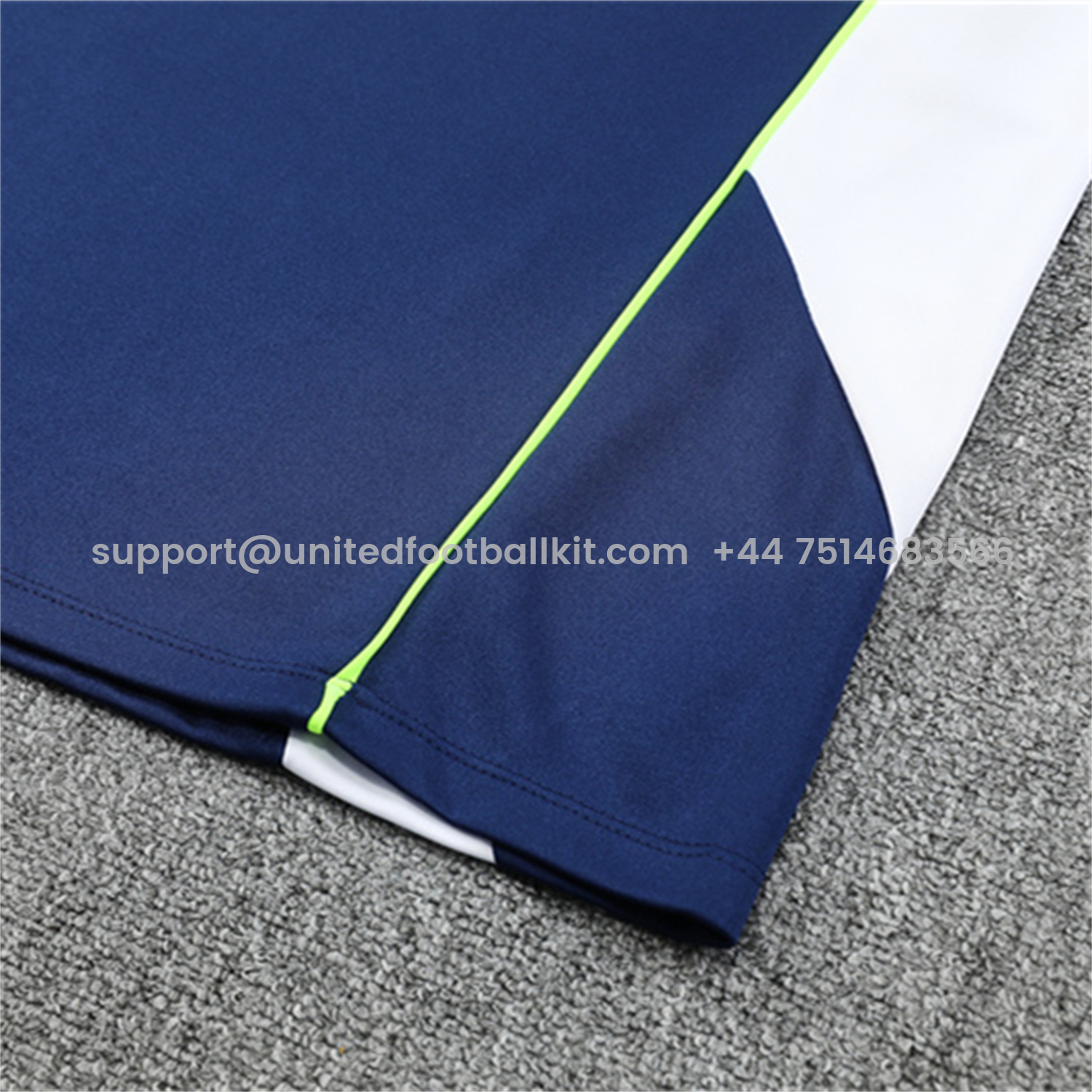 Unitedfootballkit.com | Real Madrid 25-26 Long Sleeve Training Set - Throwback Royal Blue Top and Pants -Customize Name, Number and Patch | Worldwide Shipping