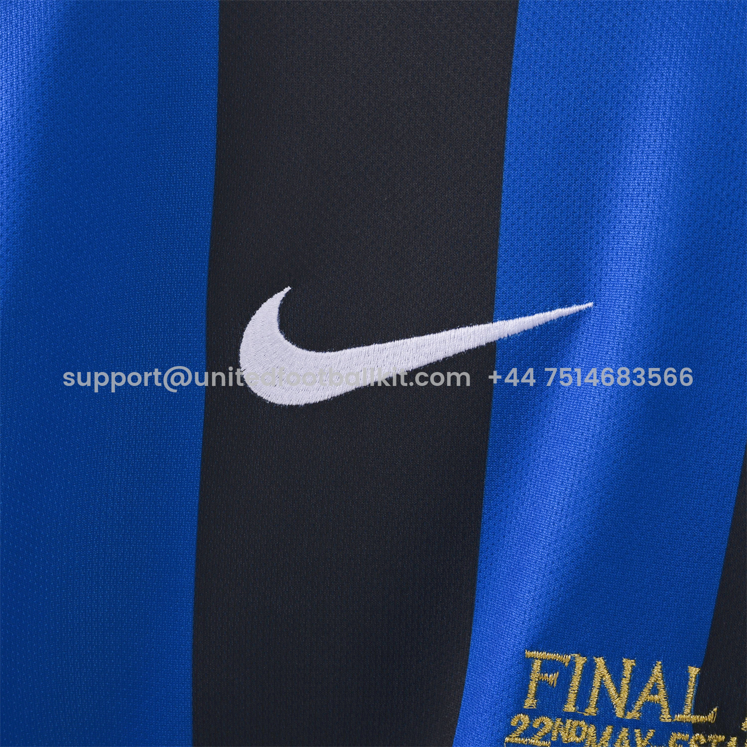 Unitedfootballkit.com | Retro Inter Milan 09-10 Home Long Sleeves Jersey - Champions League Final -Customize Name, Number and Patch | Worldwide Shipping