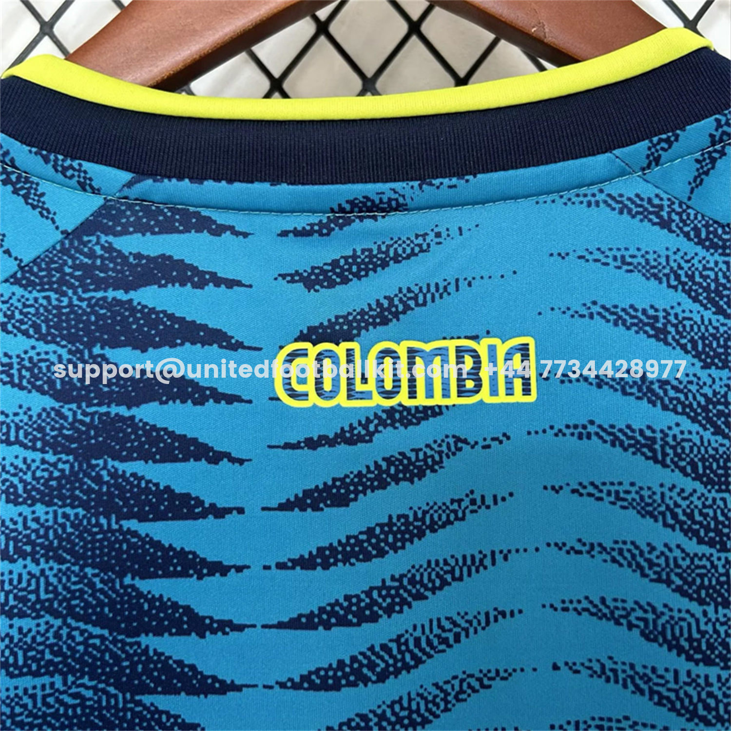 Unitedfootballkit.com | Colombia 2026 Away Blue Jersey - Fans Version -Customize Name, Number and Patch | Worldwide Shipping