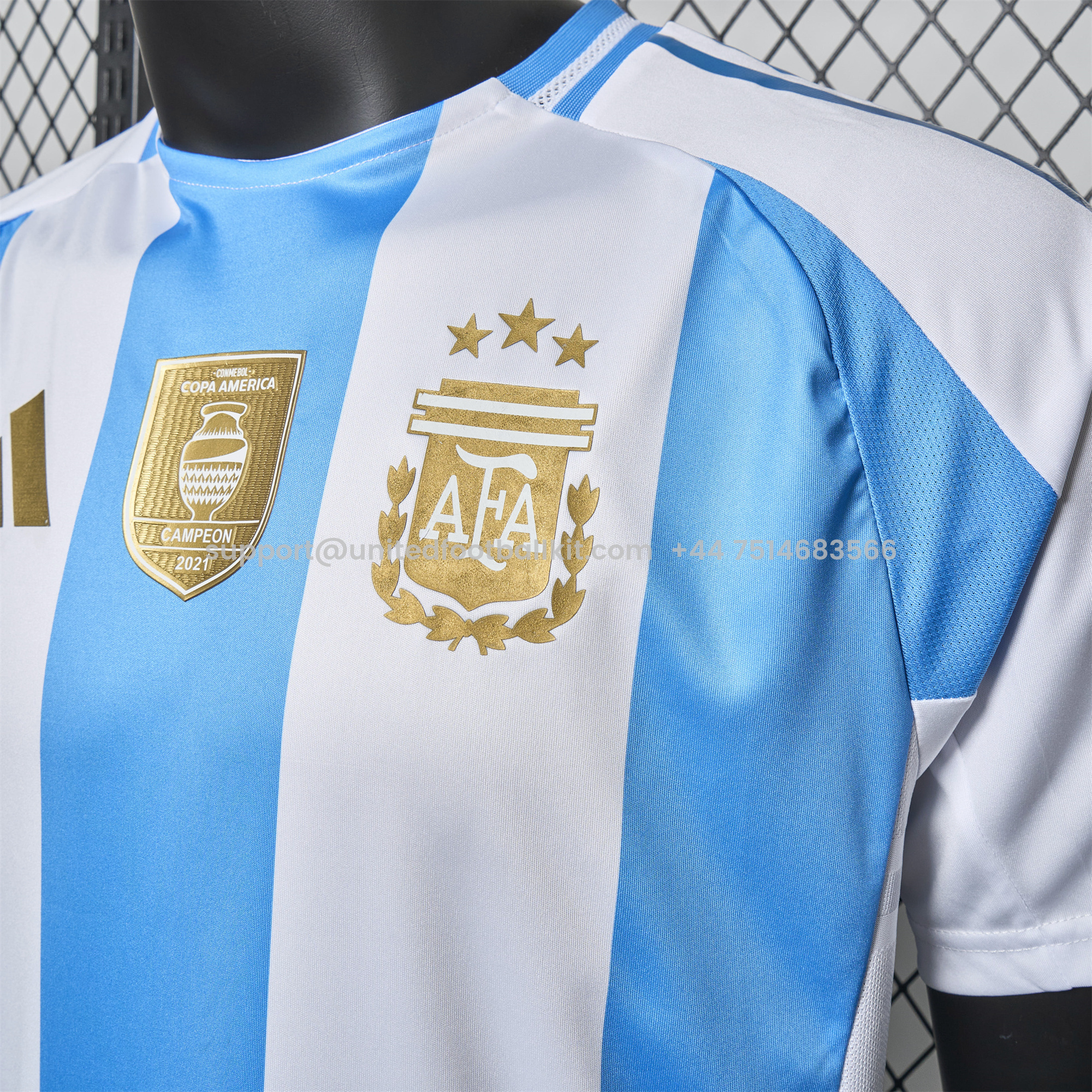 Unitedfootballkit.com | Argentina 2024 Home Stadium Jersey - Player Version -Customize Name, Number and Patch | Worldwide Shipping