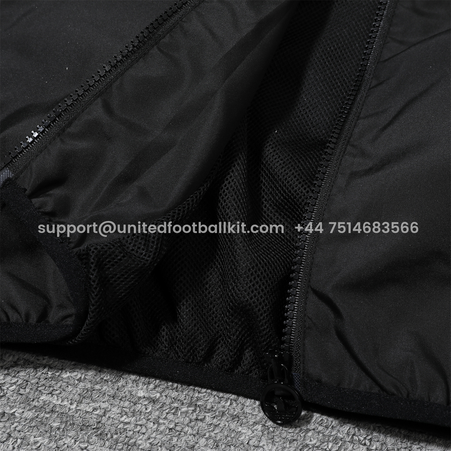 Unitedfootballkit.com | Juventus 25-26 Terrace Icon Windbreaker Jacket - Black -Customize Name, Number and Patch | Worldwide Shipping