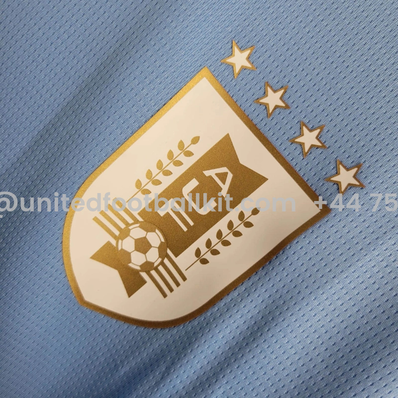 Unitedfootballkit.com | Uruguay 2024 Home Stadium Jersey - Fans Version -Customize Name, Number and Patch | Worldwide Shipping