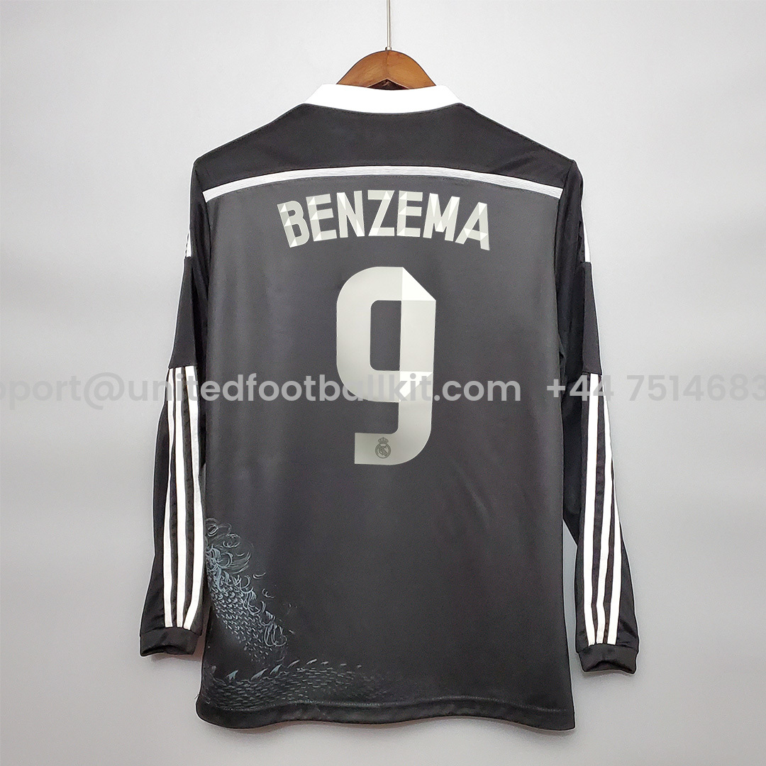 Unitedfootballkit.com | Retro Real Madrid 14-15 Third Long Sleeve Jersey -Customize Name, Number and Patch | Worldwide Shipping