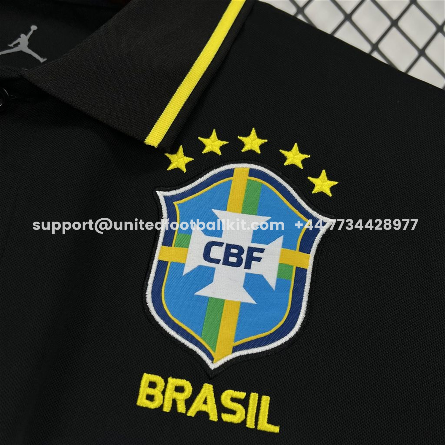 Unitedfootballkit.com | Brazil 2026 Black Special Edition Polo Jersey - Fans Version -Customize Name, Number and Patch | Worldwide Shipping