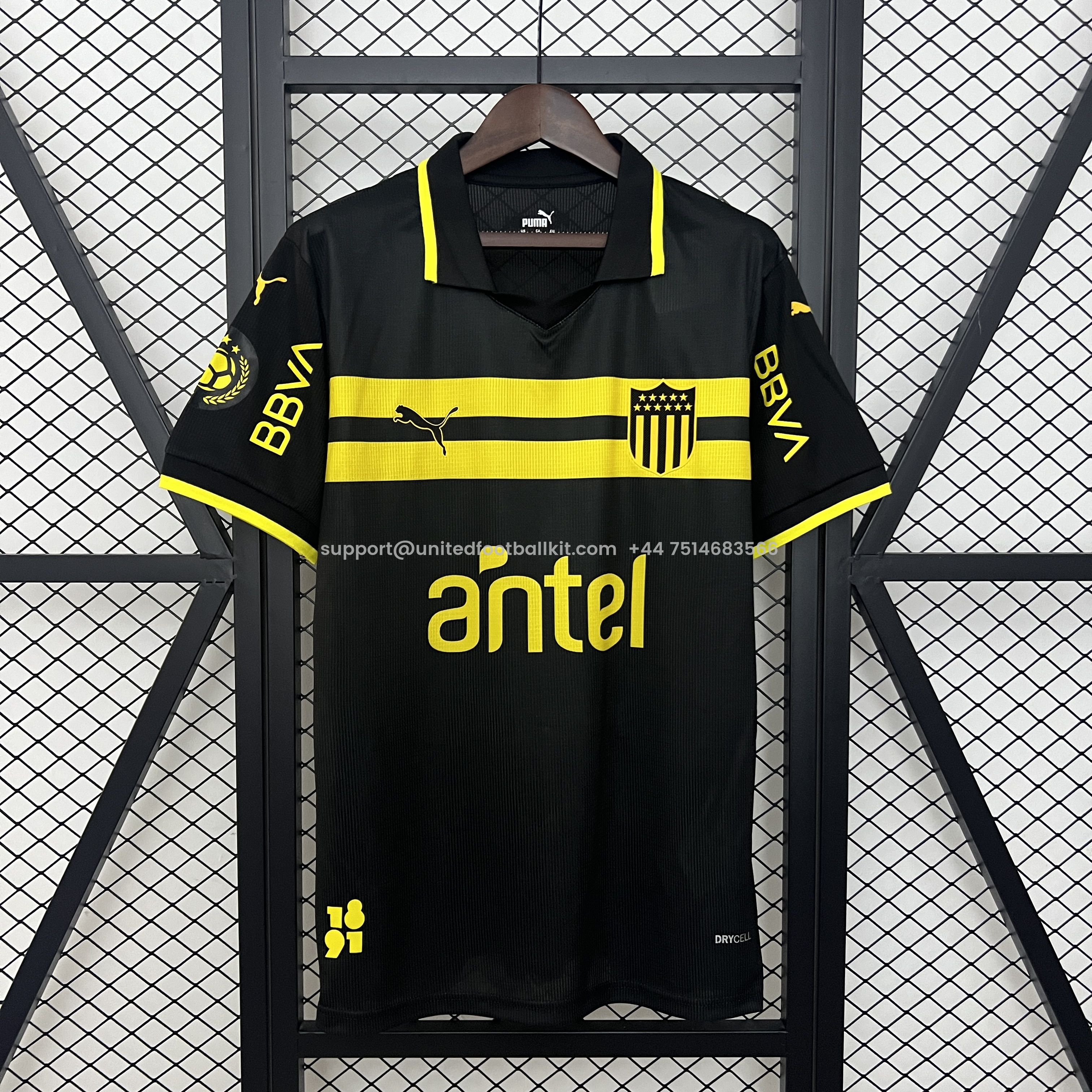 Unitedfootballkit.com | Peñarol 24-25 Away 2 Jersey - Fans Version -Customize Name, Number and Patch | Worldwide Shipping