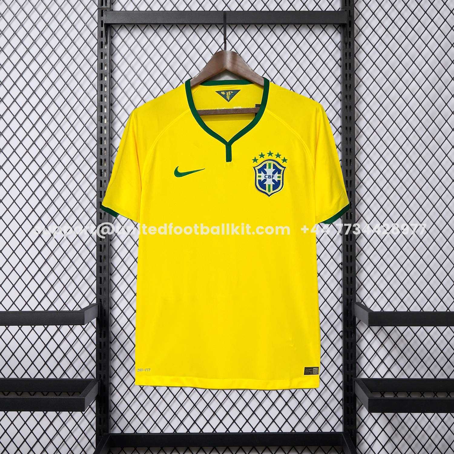 Unitedfootballkit.com | Retro Brazil 2014 Home Jersey -Customize Name, Number and Patch | Worldwide Shipping