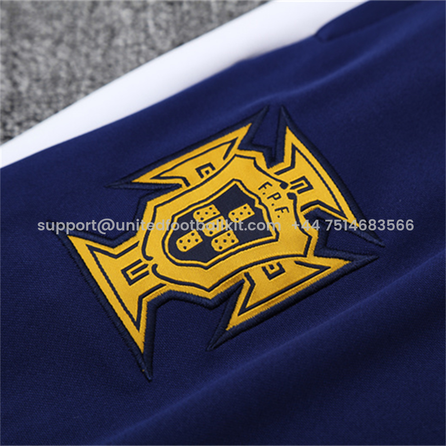 Unitedfootballkit.com | Portugal 25-26 Long Sleeve Training Set - Royal Blue -Customize Name, Number and Patch | Worldwide Shipping