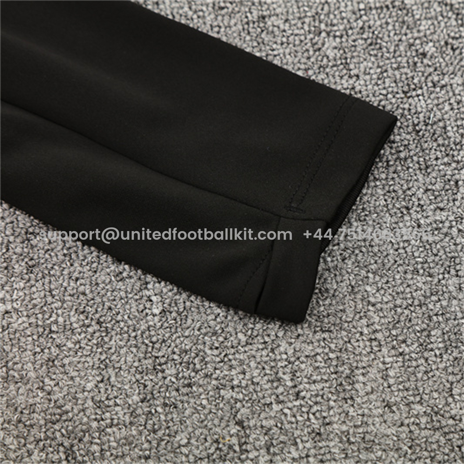 Unitedfootballkit.com | Barcelona 25-26 X KB Long Sleeve Training Set - Black Top & Black Pants -Customize Name, Number and Patch | Worldwide Shipping
