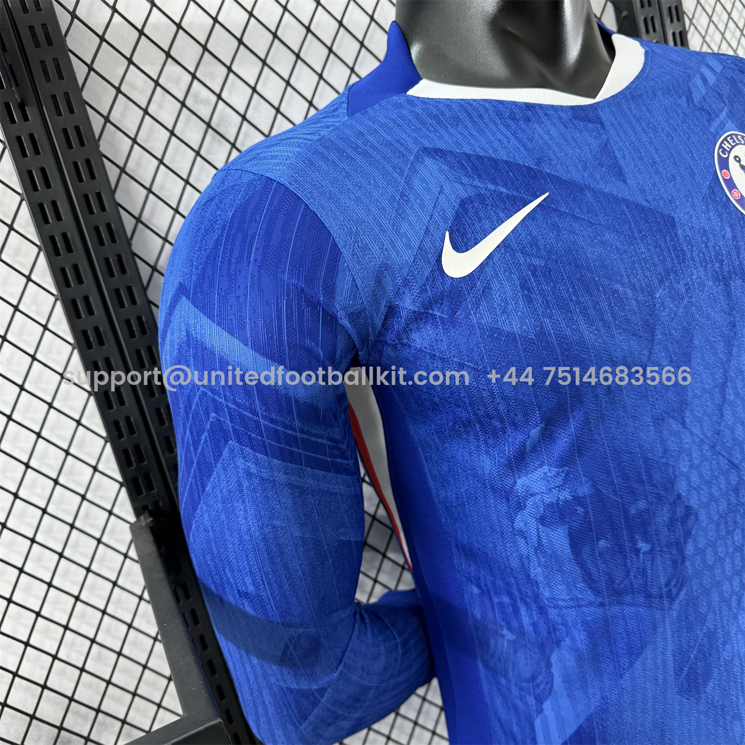 Unitedfootballkit.com | C.H.E.L.S.E.A 25-26 Home Unsponsored Blue Long Sleeves Jersey - Player Version -Customize Name, Number and Patch | Worldwide Shipping