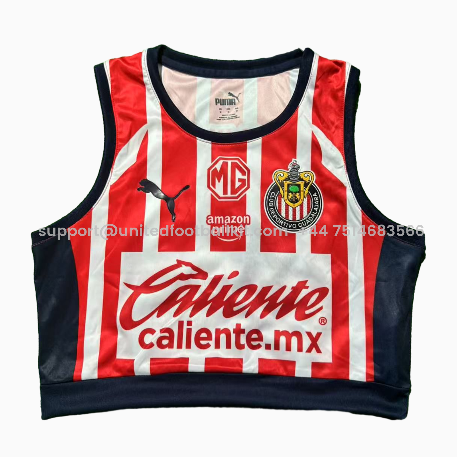 Unitedfootballkit.com | Women's Chivas de Guadalajara 25-26 Home Yoga Vest -Customize Name, Number and Patch | Worldwide Shipping