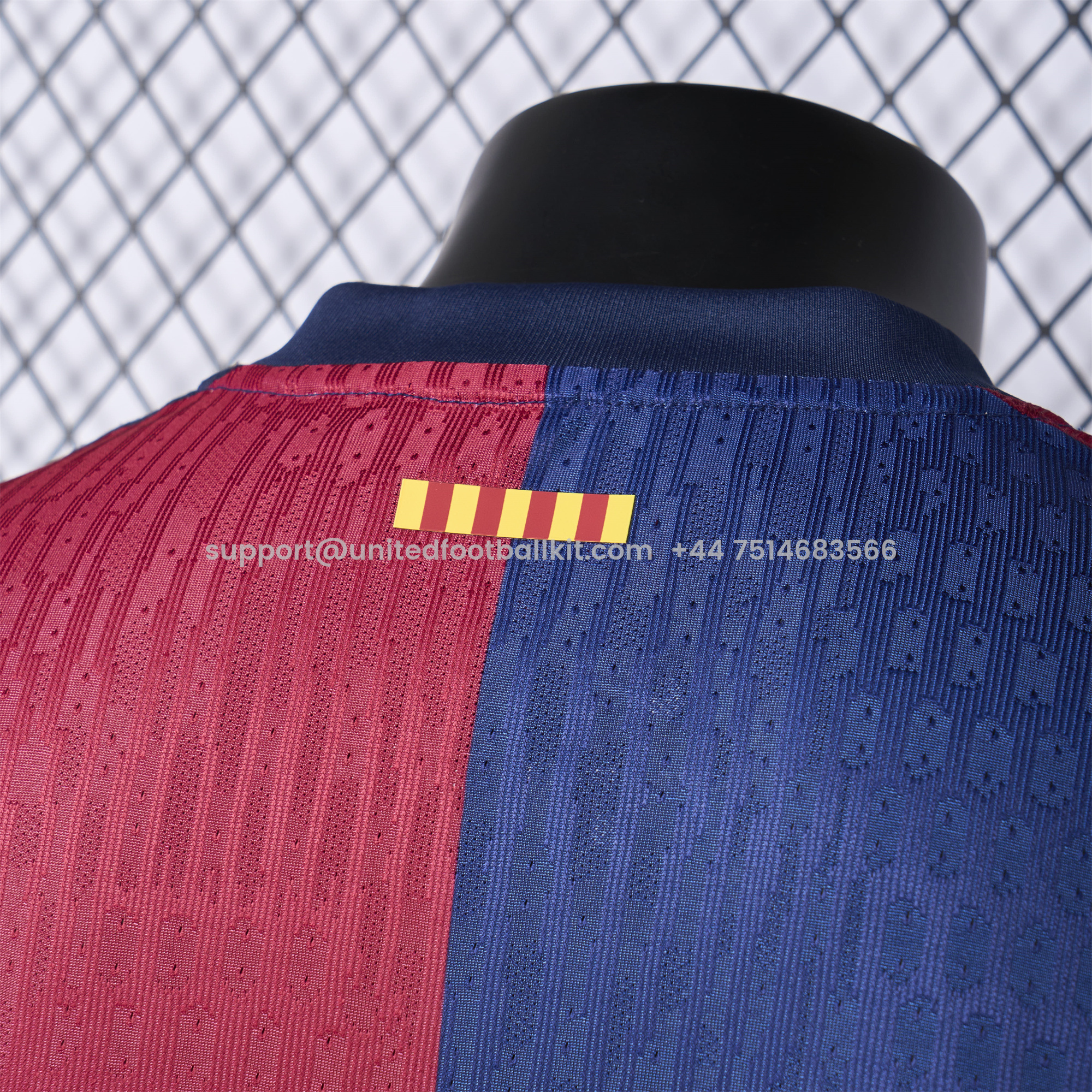 Unitedfootballkit.com | Barcelona 24-25 Supercopa Jersey with Big Logo - Player Version -Customize Name, Number and Patch | Worldwide Shipping