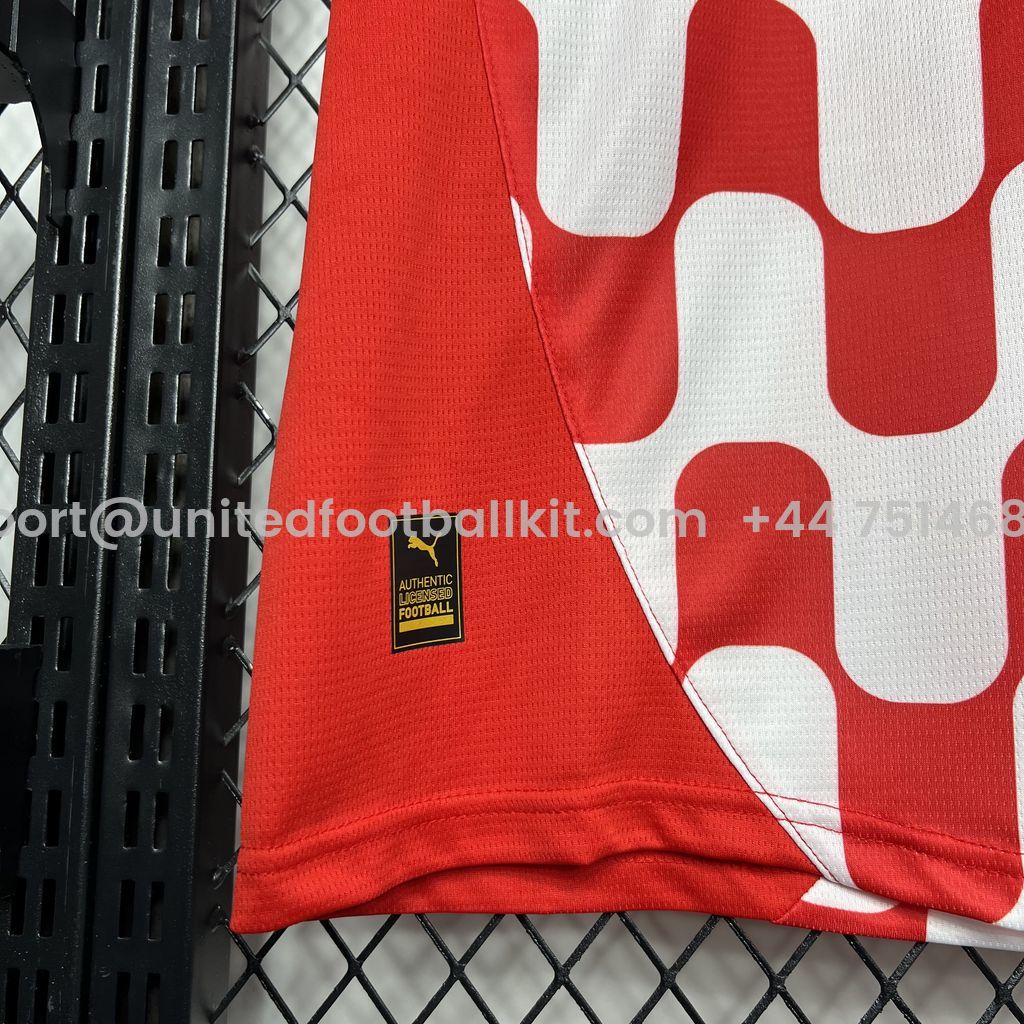 Unitedfootballkit.com | Girona 24-25 Home Stadium Jersey - Fans Version -Customize Name, Number and Patch | Worldwide Shipping