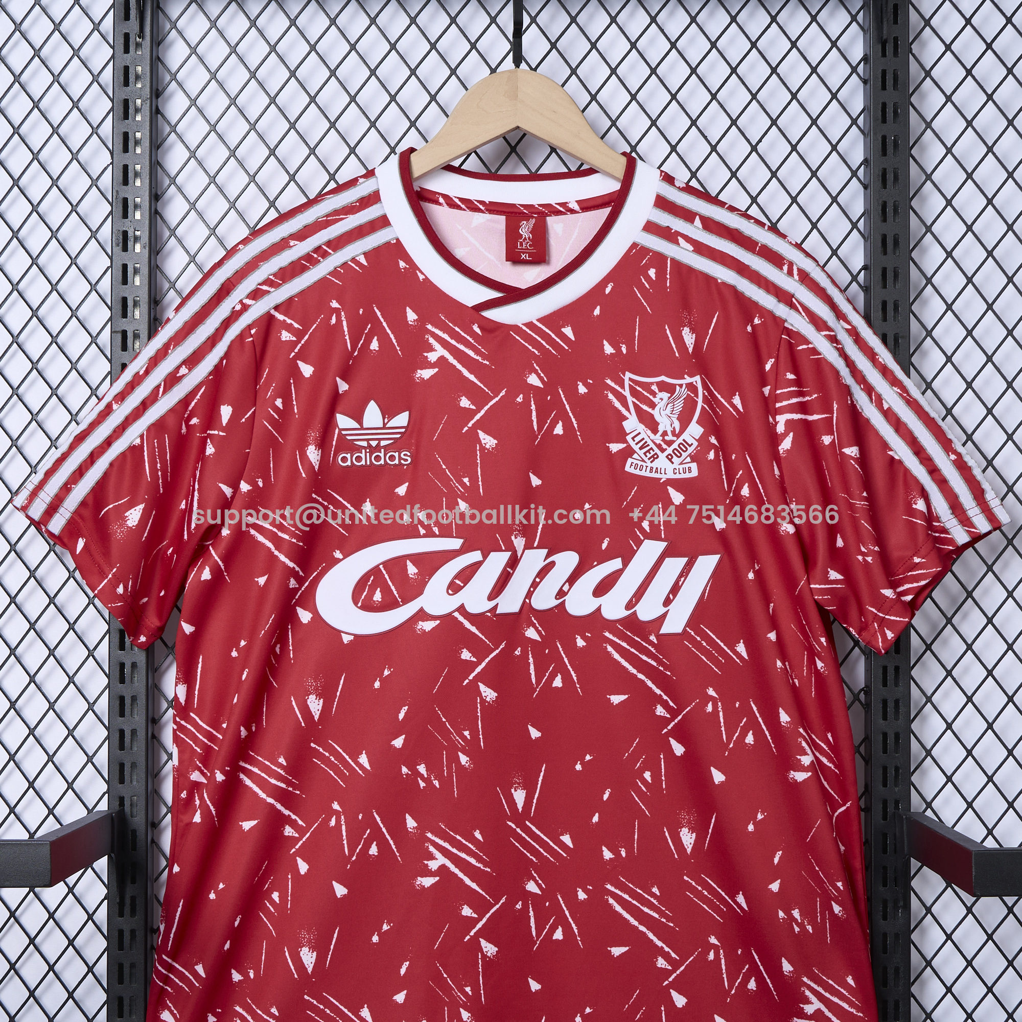 Unitedfootballkit.com | Retro Liver.pool 1989-91 Home Stadium Jersey -Customize Name, Number and Patch | Worldwide Shipping