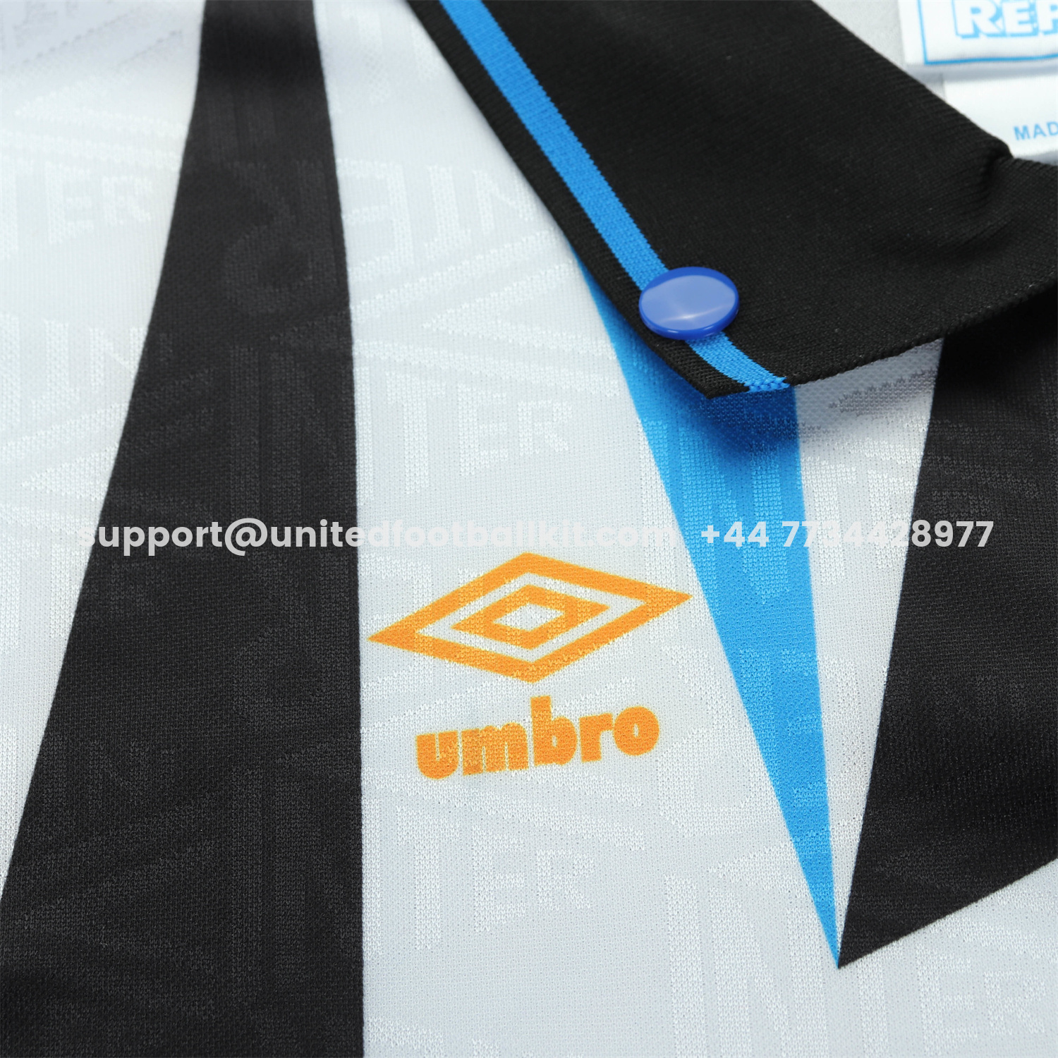 Unitedfootballkit.com | Retro Inter Milan 1992-93 Away Kids Kit -Customize Name, Number and Patch | Worldwide Shipping