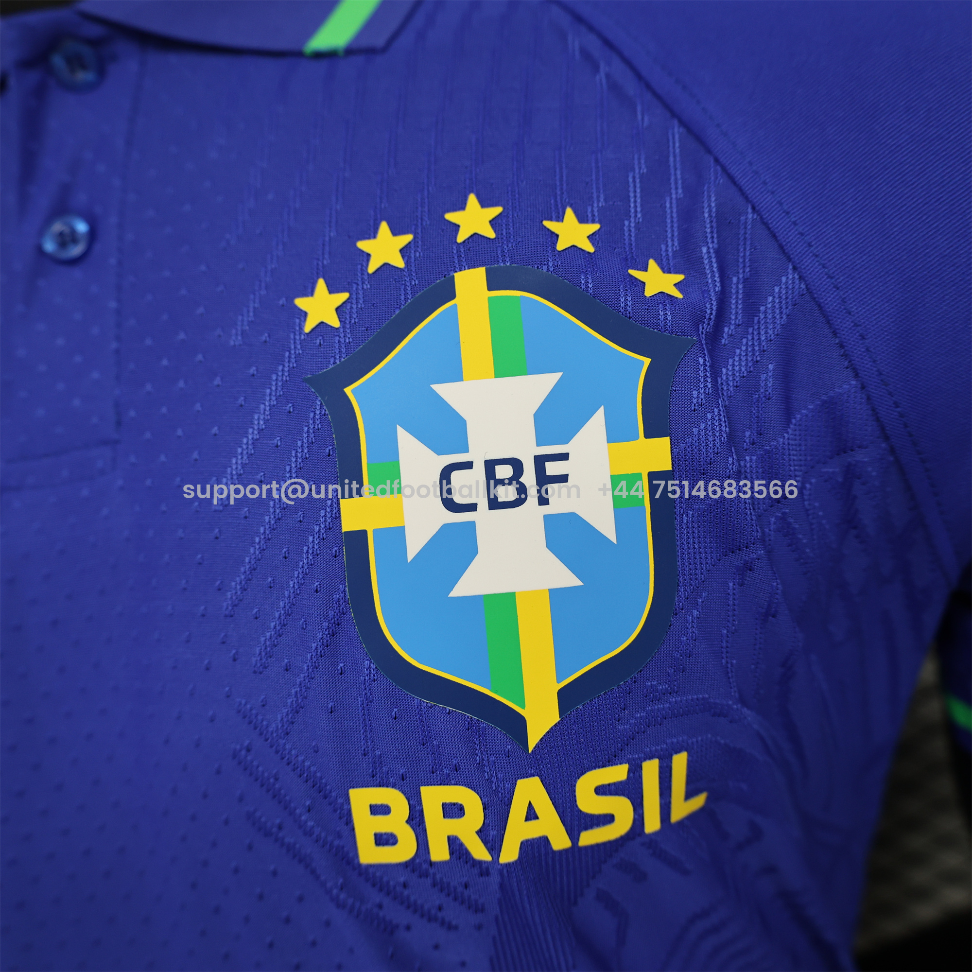 Unitedfootballkit.com | Brazil 24-25 Away Special Edition Polo - Player Version -Customize Name, Number and Patch | Worldwide Shipping