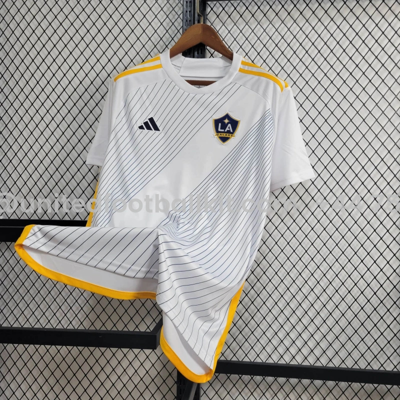 Unitedfootballkit.com | LA Galaxy 2024 Home Stadium Jersey - Fans Version -Customize Name, Number and Patch | Worldwide Shipping