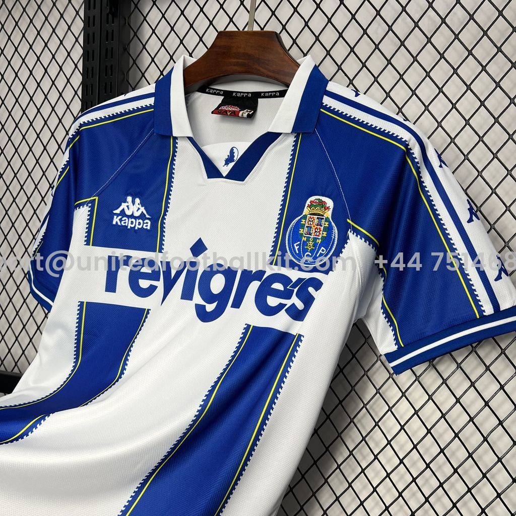 Unitedfootballkit.com | Retro Porto 1997-99 Home Stadium Jersey -Customize Name, Number and Patch | Worldwide Shipping