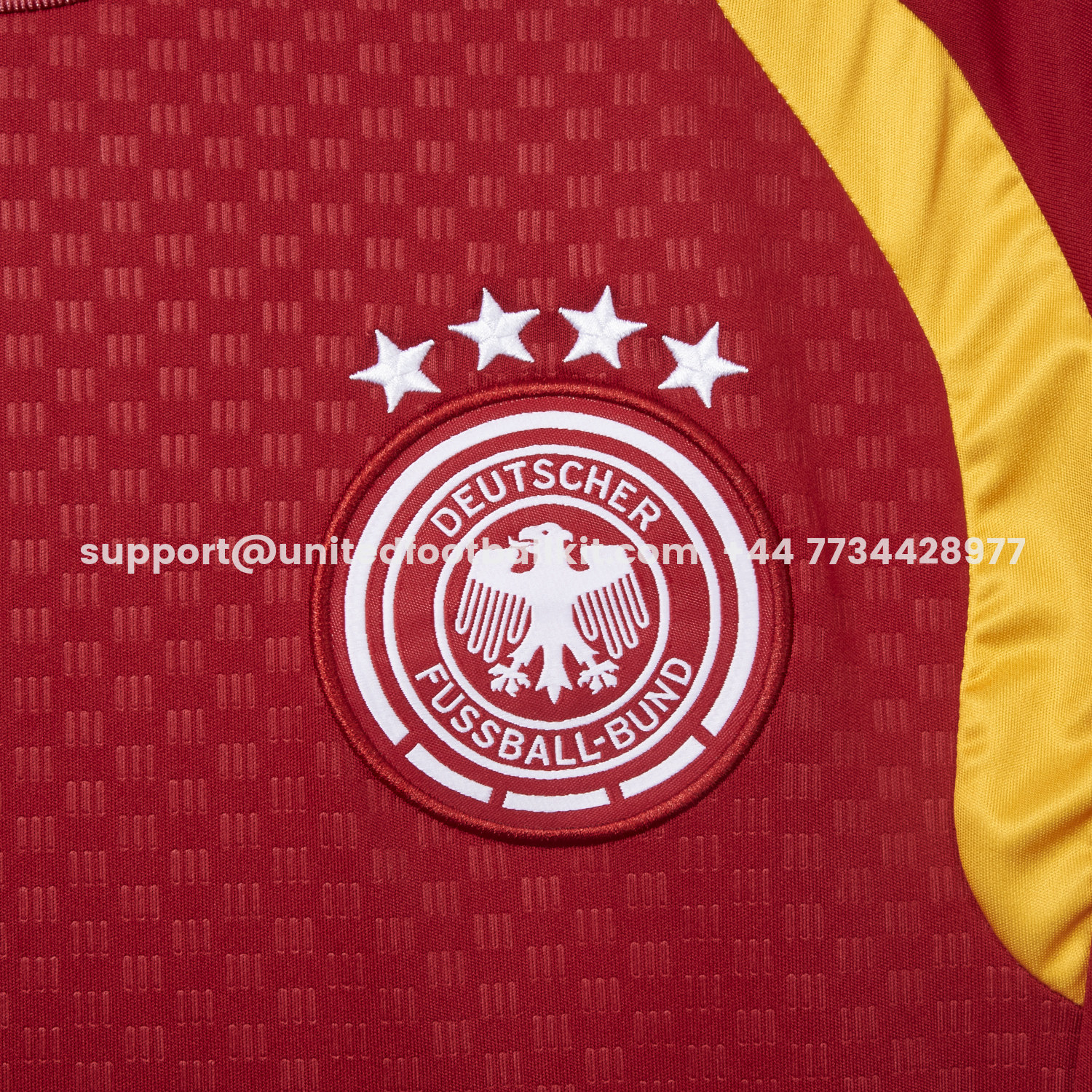 Unitedfootballkit.com | Germany 2026 Red Pre-Match Training Jersey - Fans Version -Customize Name, Number and Patch | Worldwide Shipping