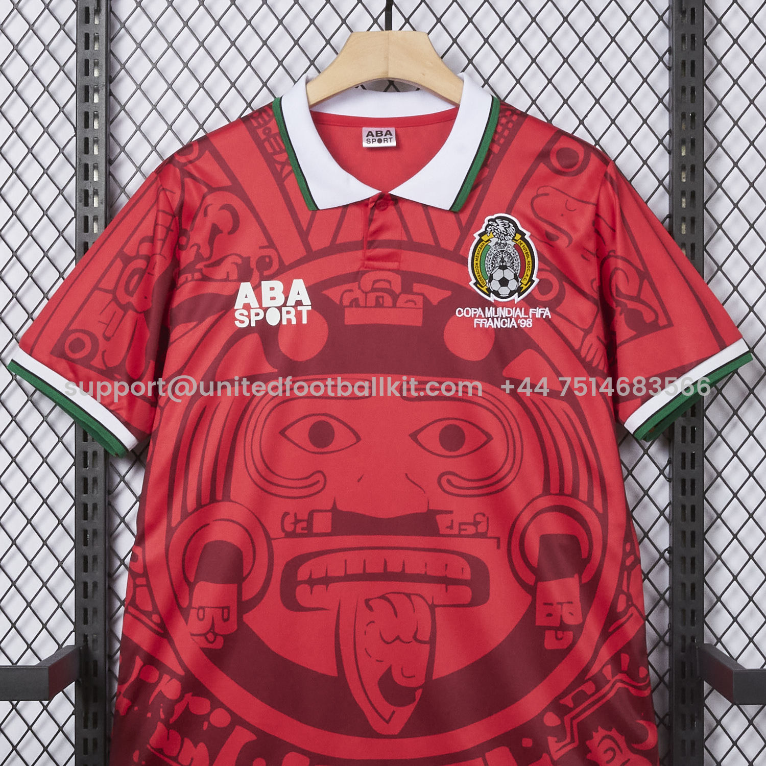 Unitedfootballkit.com | Retro Mexico 1998 Red Special Edition Jersey -Customize Name, Number and Patch | Worldwide Shipping