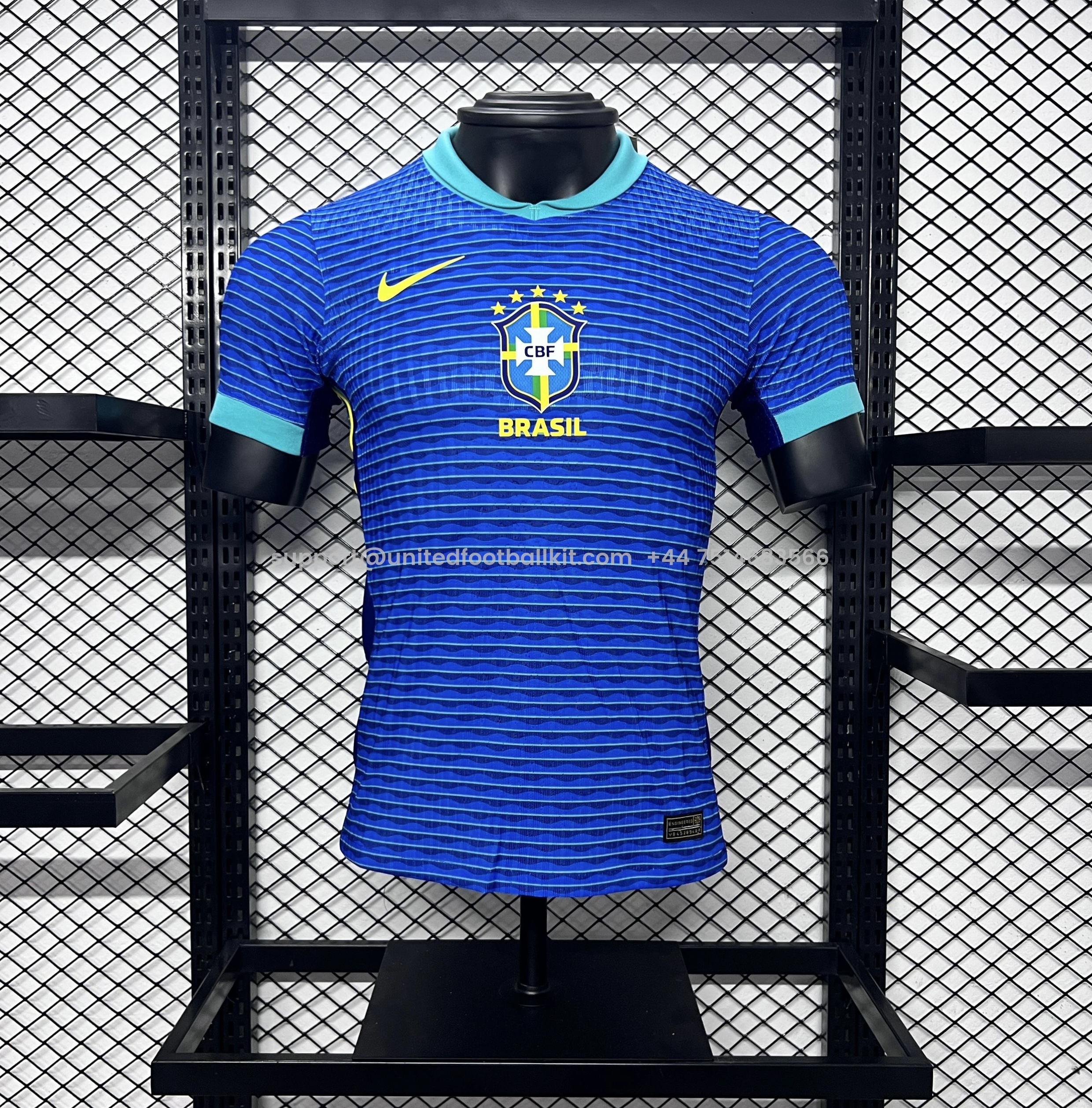 Unitedfootballkit.com | Brazil 2024 Away Stadium Jersey - Player Version -Customize Name, Number and Patch | Worldwide Shipping