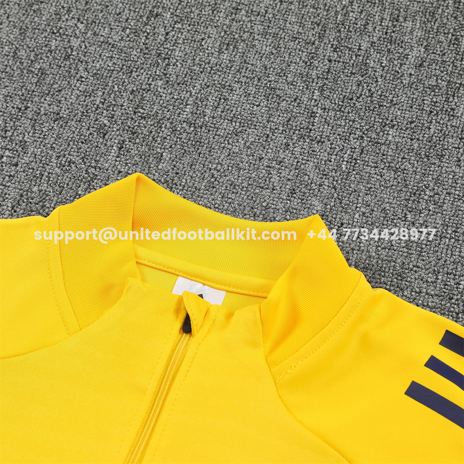 Unitedfootballkit.com | Boca Juniors 25-26 Long Sleeves Training Set - Yellow Top & Royal Blue Pants -Customize Name, Number and Patch | Worldwide Shipping