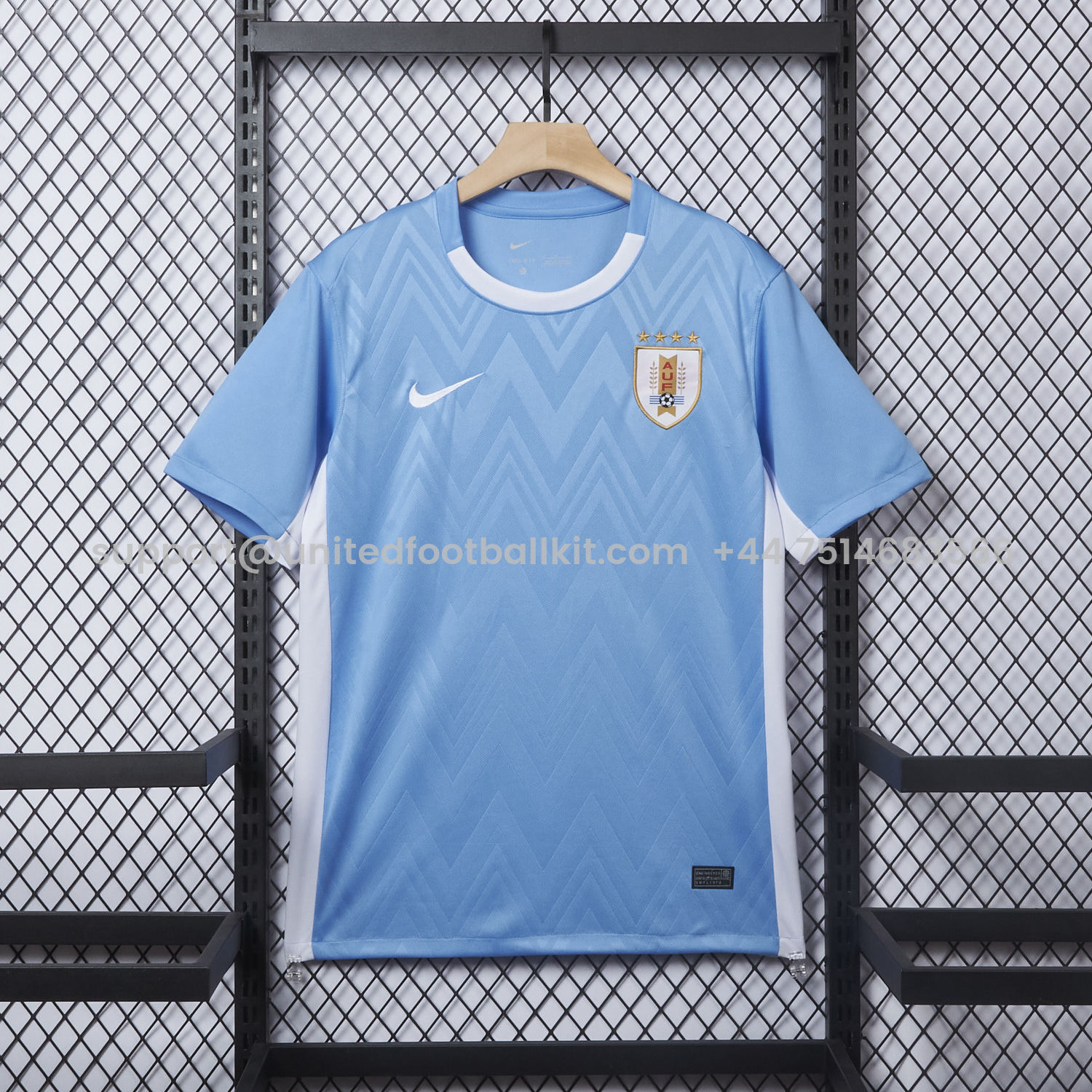 Unitedfootballkit.com | Uruguay 25-26 Home Jersey - Fans Version -Customize Name, Number and Patch | Worldwide Shipping