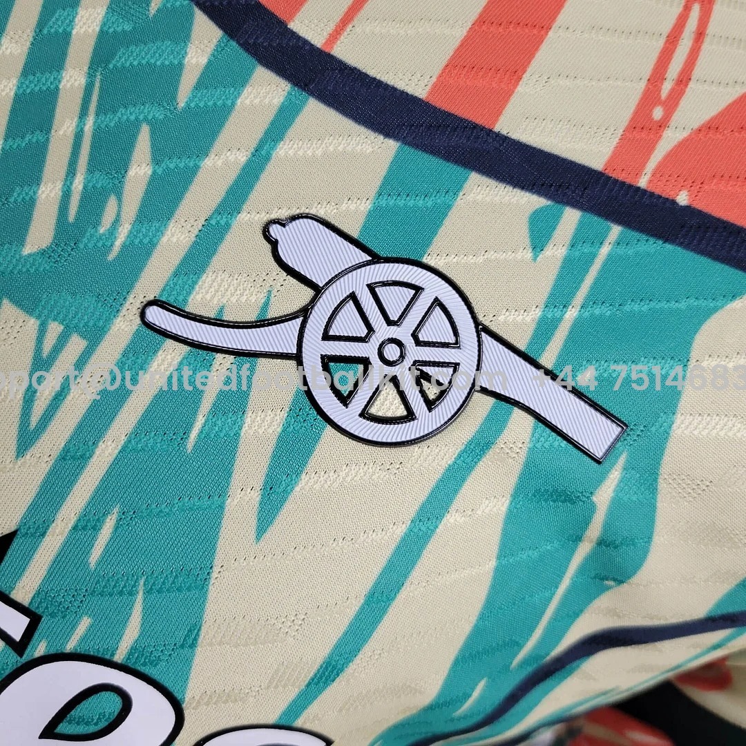 Unitedfootballkit.com | Arsenal 24-25 Red Green Pre-match Jersey - Player Version -Customize Name, Number and Patch | Worldwide Shipping