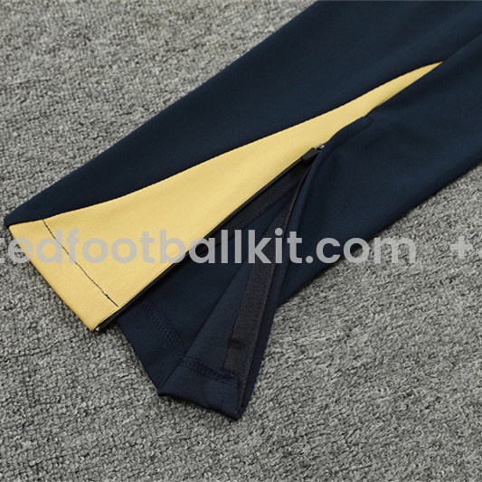 Unitedfootballkit.com | Barcelona 24-25 Long Sleeve Training Set - Deep Blue -Customize Name, Number and Patch | Worldwide Shipping