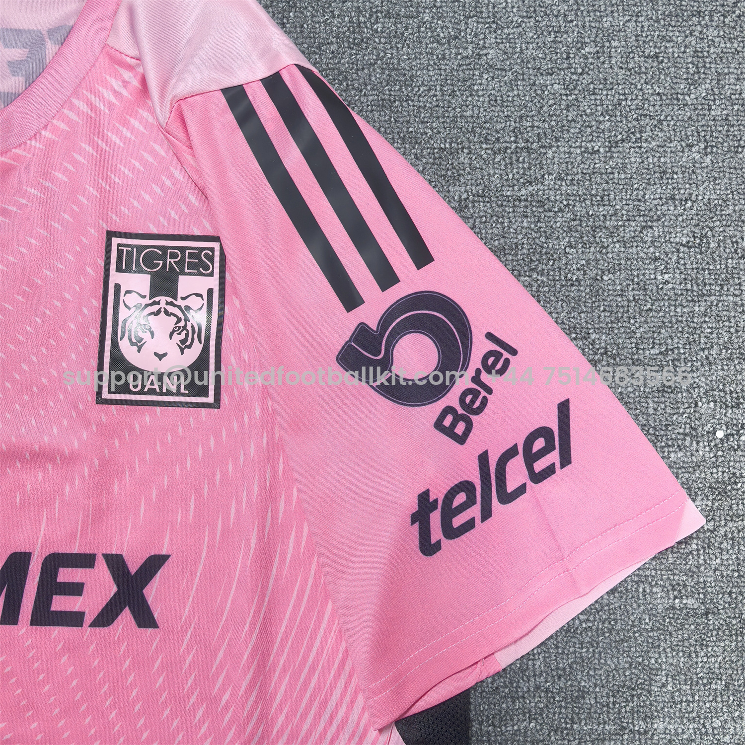 Unitedfootballkit.com | Tigres UANL 25-26 Pink Goalkeeper Jersey - Fans Version -Customize Name, Number and Patch | Worldwide Shipping