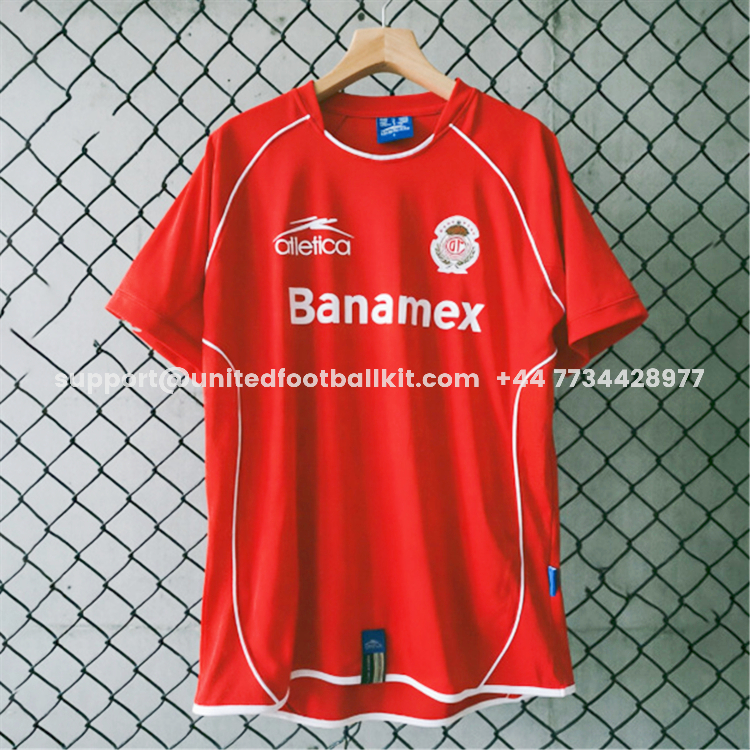 Unitedfootballkit.com | Retro Toluca 2005-06 Home Jersey -Customize Name, Number and Patch | Worldwide Shipping