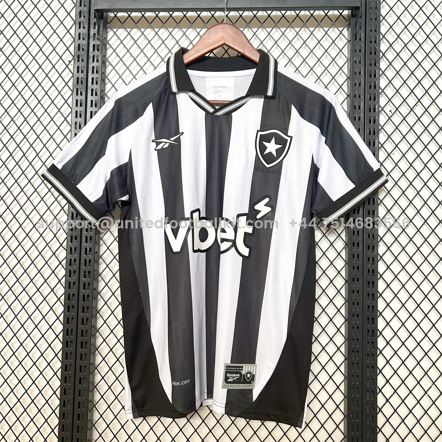 Unitedfootballkit.com | Botafogo 25-26 Home Jersey - Fans Version -Customize Name, Number and Patch | Worldwide Shipping