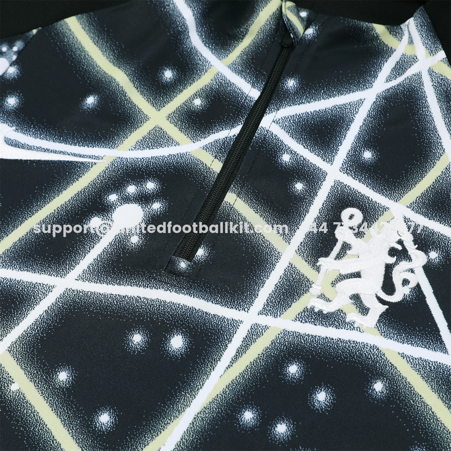 Unitedfootballkit.com | C.H.E.L.S.E.A 25-26 Meteor Pattern Long Sleeve Training Set - Player Version - Starry Sky Top and Black Pants -Customize Name, Number and Patch | Worldwide Shipping