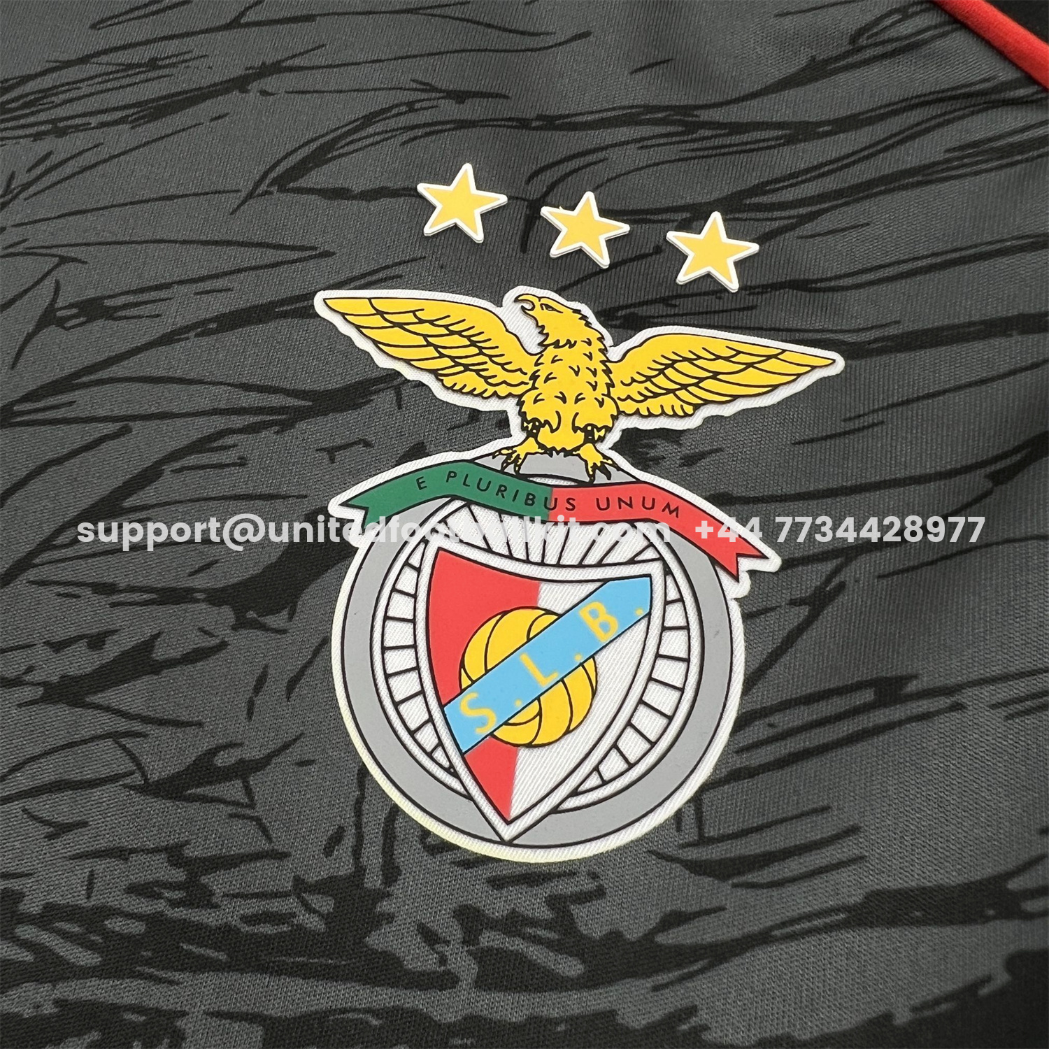 Unitedfootballkit.com | Benfica 25-26 Grey Eagle Black Special Jersey - Fans Version -Customize Name, Number and Patch | Worldwide Shipping