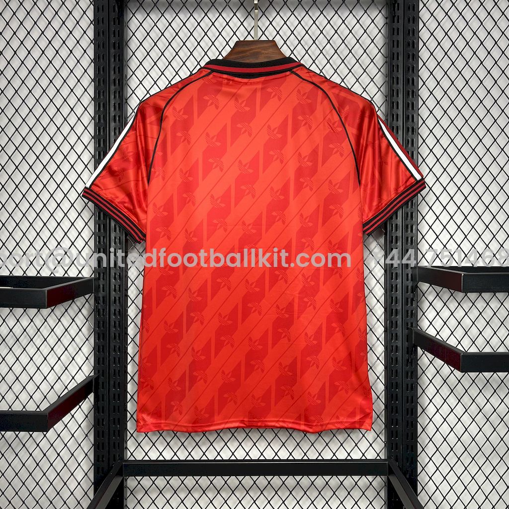 Unitedfootballkit.com | Flamengo 24-25 Red Trefoil Vintage Jersey - Fans Version -Customize Name, Number and Patch | Worldwide Shipping