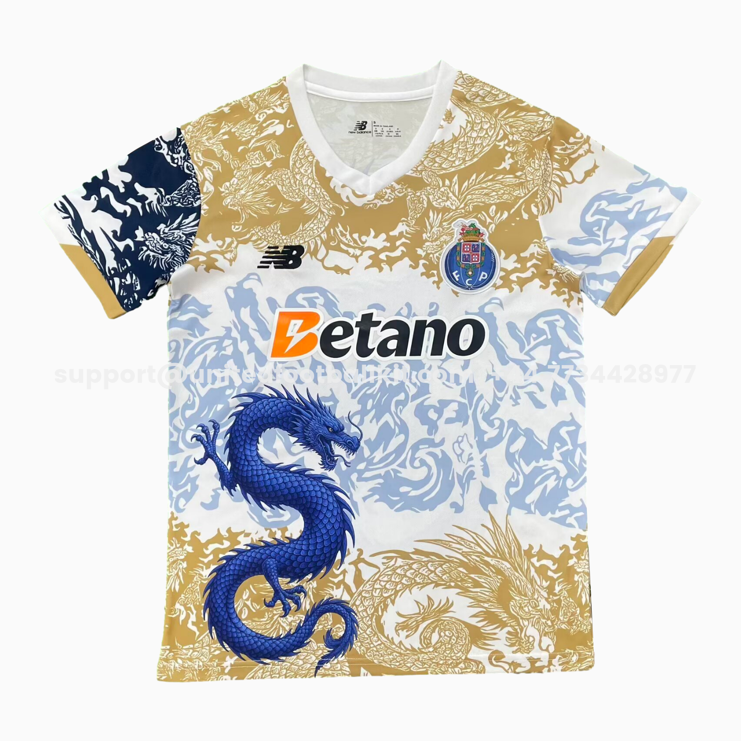 Unitedfootballkit.com | Porto 25-26 Blue Dragon Yellow And White Jersey - Fans Version -Customize Name, Number and Patch | Worldwide Shipping