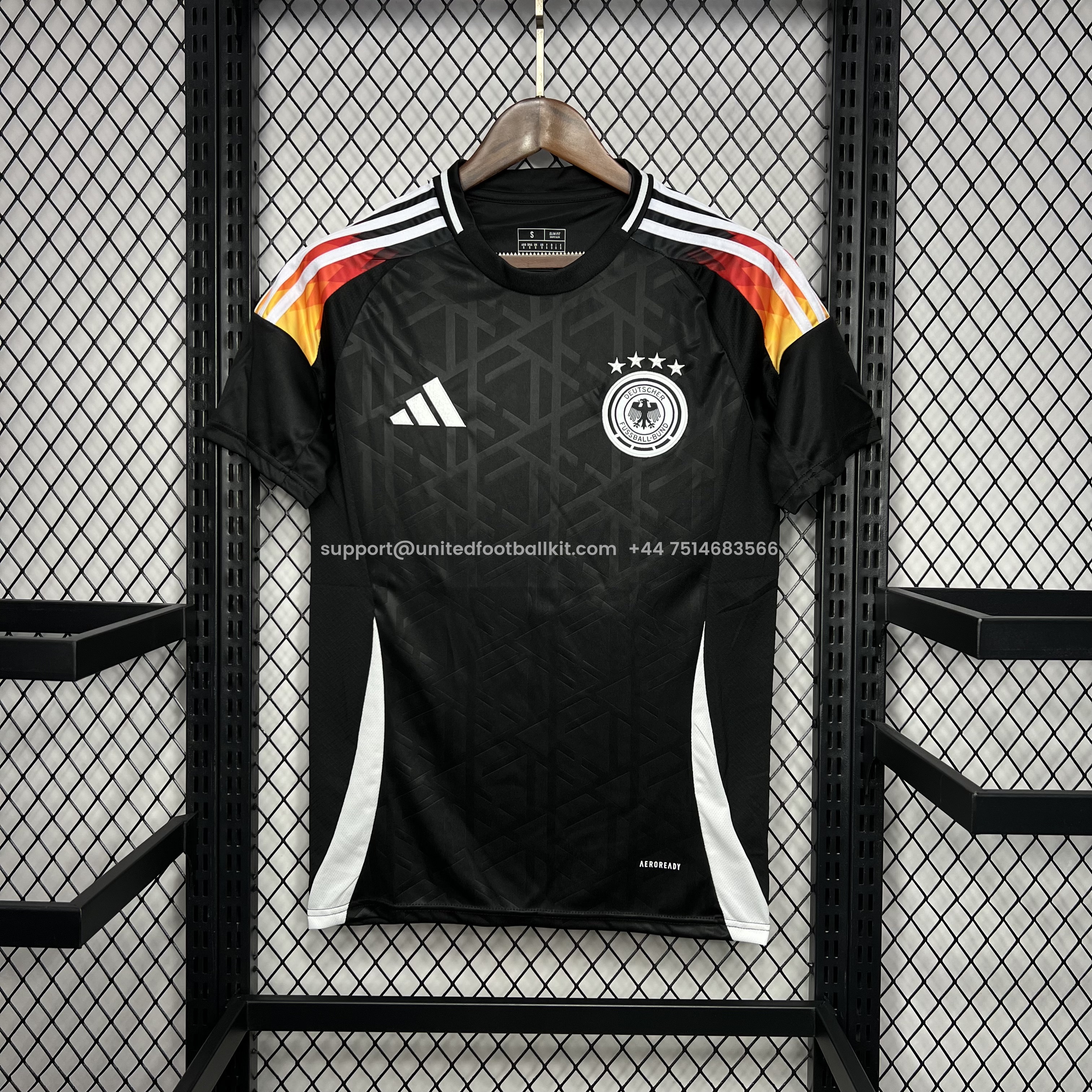 Unitedfootballkit.com | Germany 2024 Euro Pre-Match Training Jersey - Fans Version -Customize Name, Number and Patch | Worldwide Shipping