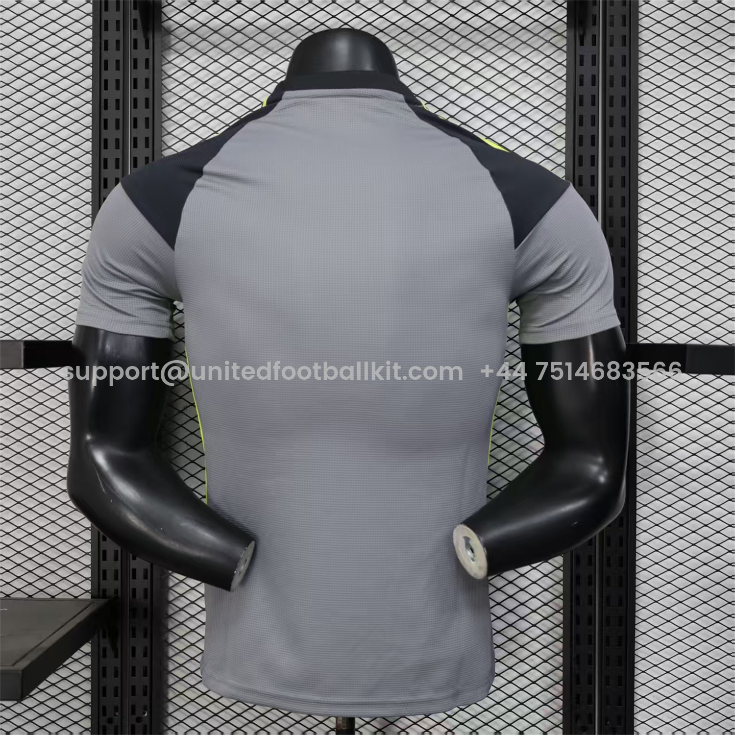 Unitedfootballkit.com | Manchester United 25-26 Black Grey Goalkeeper Jersey - Player Version -Customize Name, Number and Patch | Worldwide Shipping