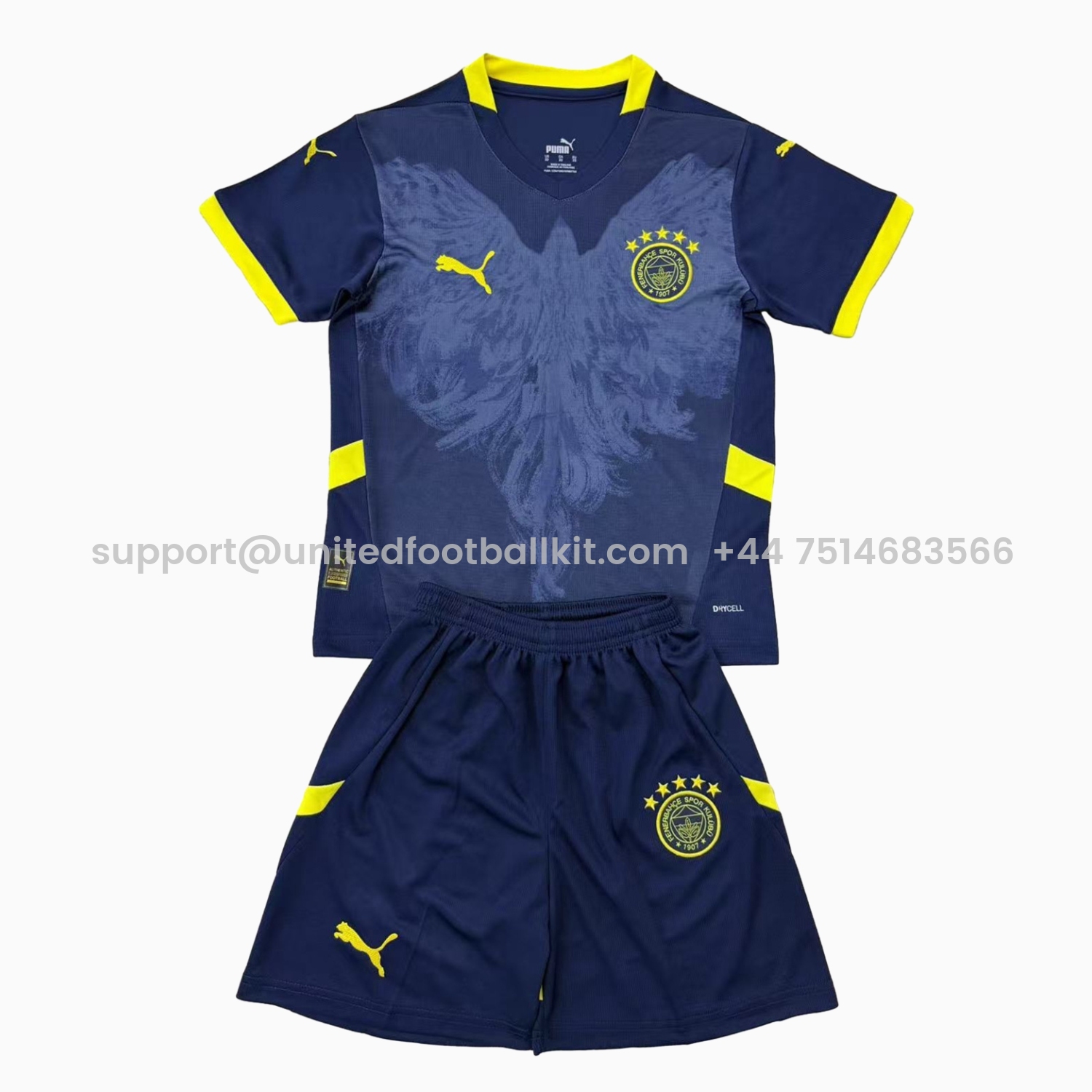 Unitedfootballkit.com | Fenerbahce 24-25 Fourth Kids Kit -Customize Name, Number and Patch | Worldwide Shipping